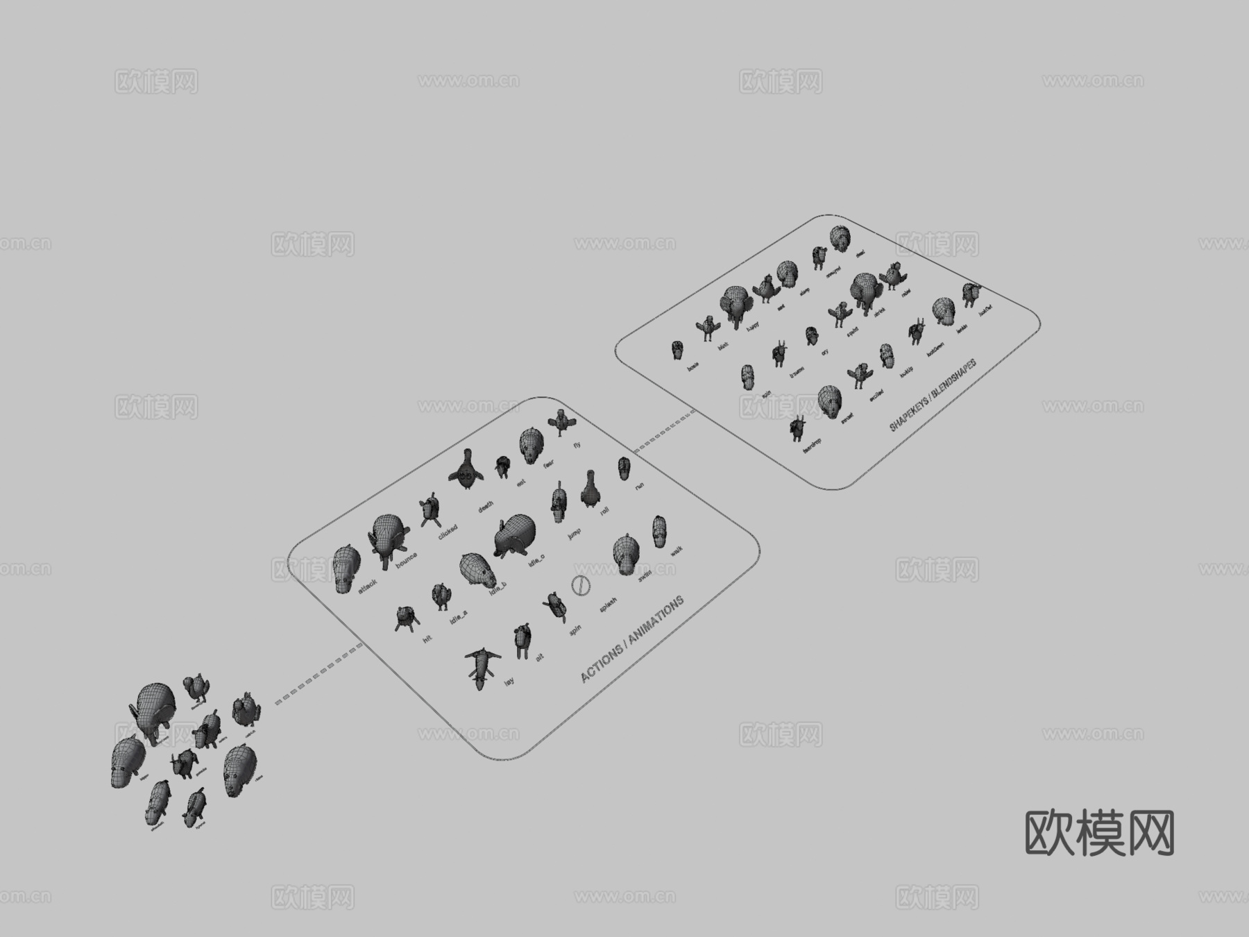 古怪系列-野生动物第1卷3d模型