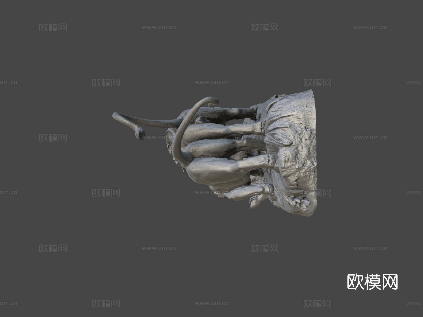 雄狮与母狮3d模型