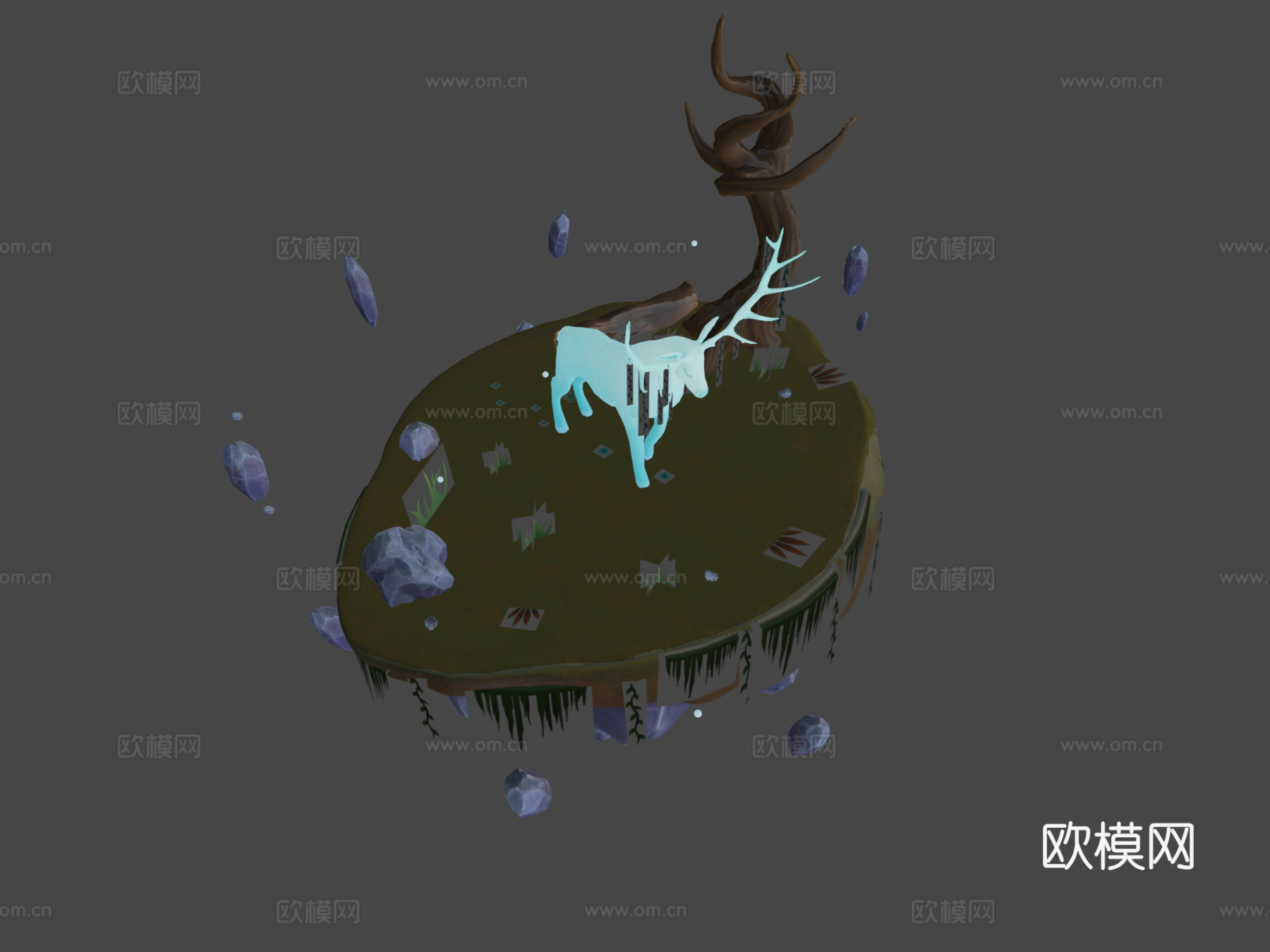幽灵鹿3d模型