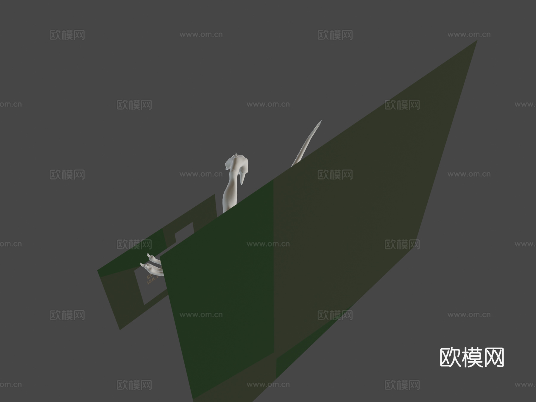 哲学迅猛龙3d模型