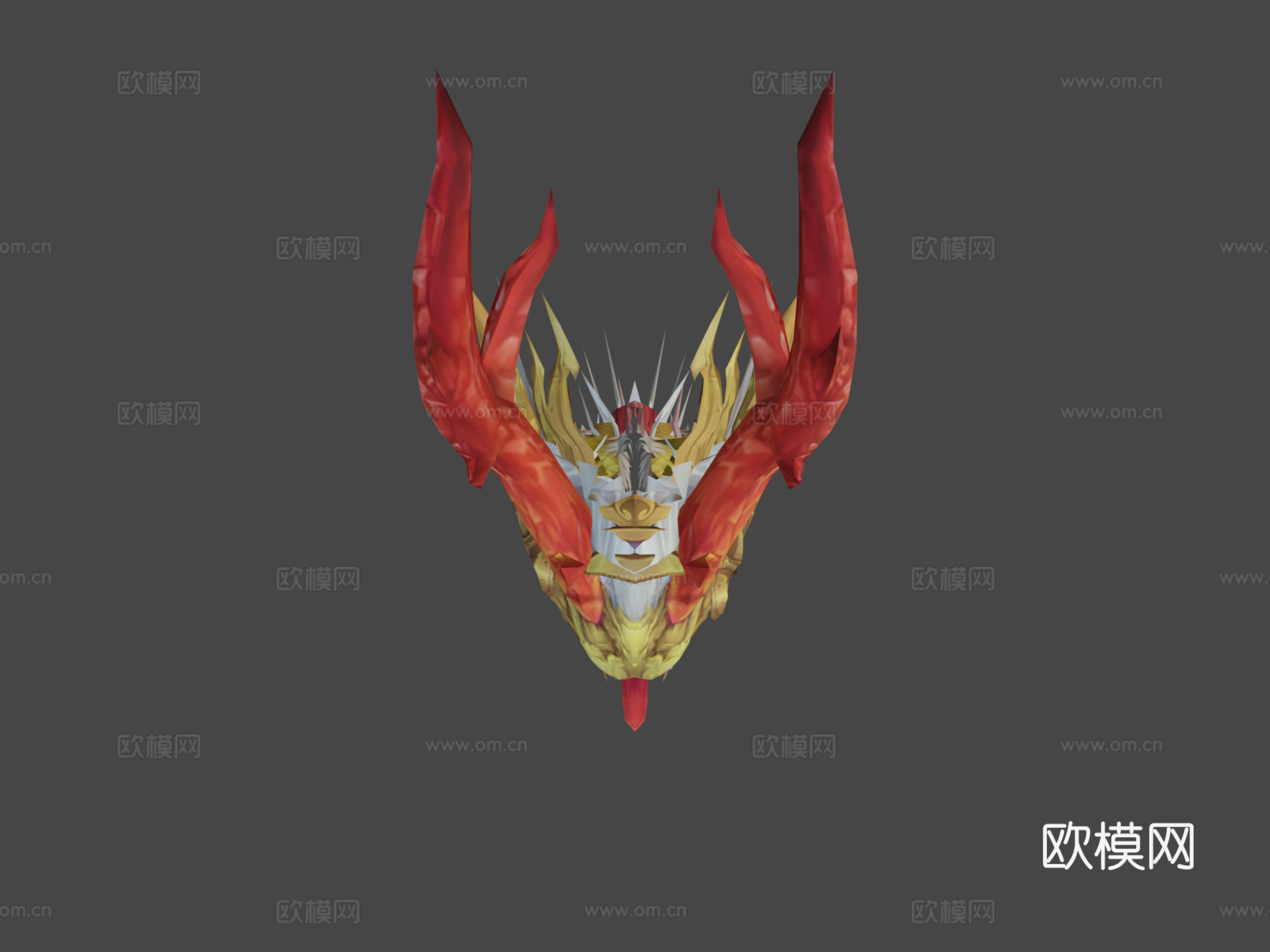 中国龙3d模型