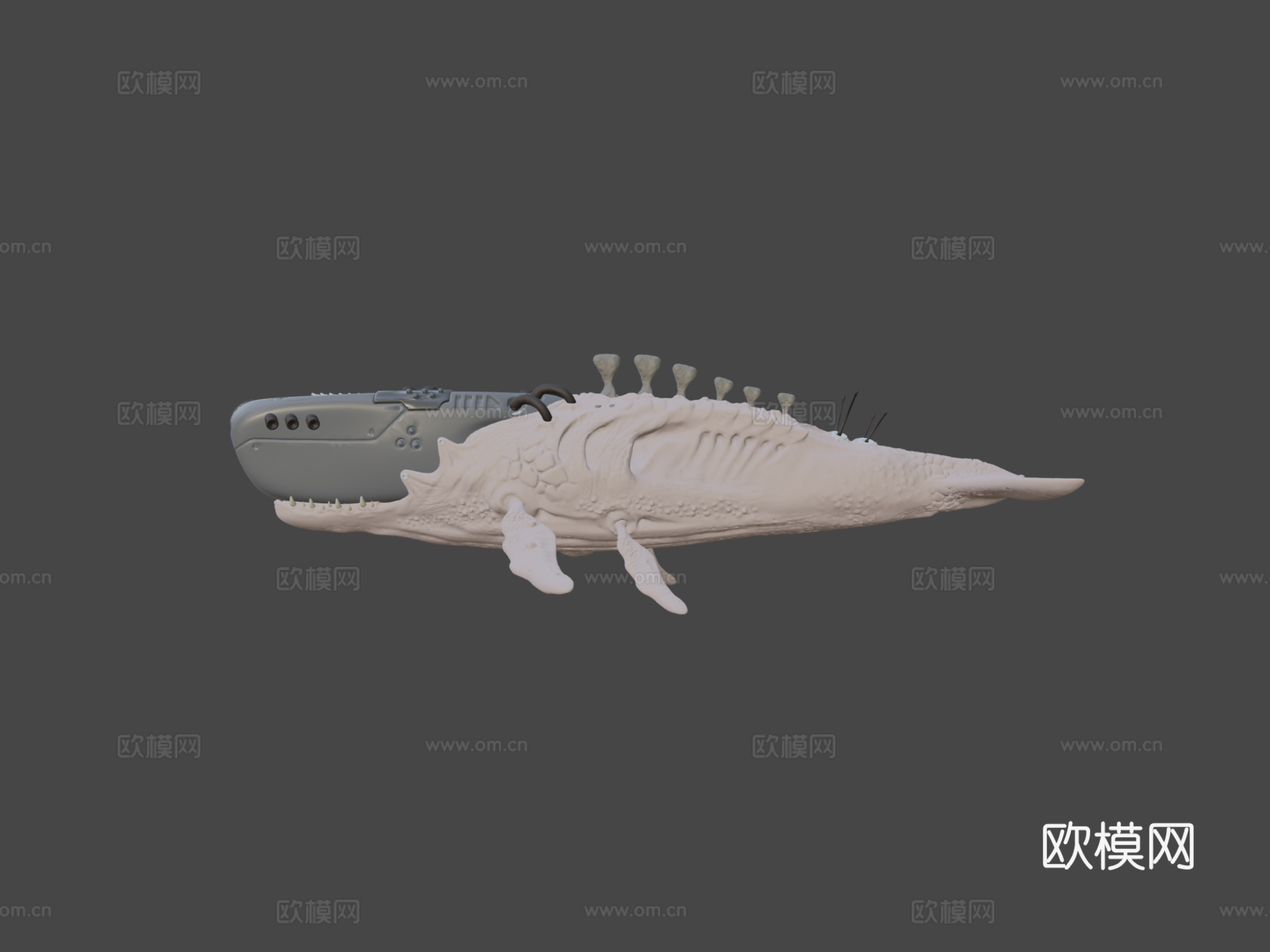 生物机械鲸鱼3d模型