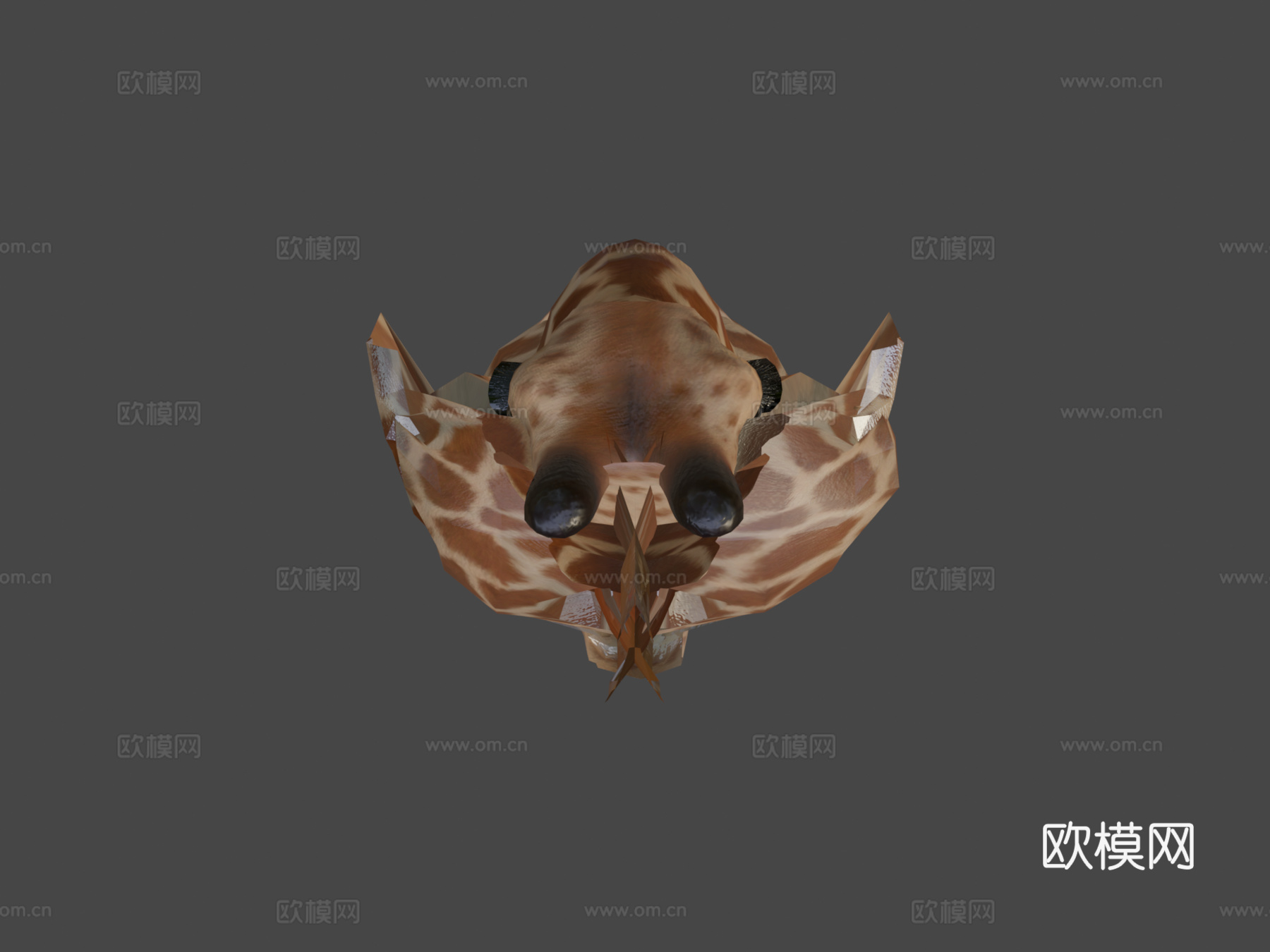 动画长颈鹿3d模型
