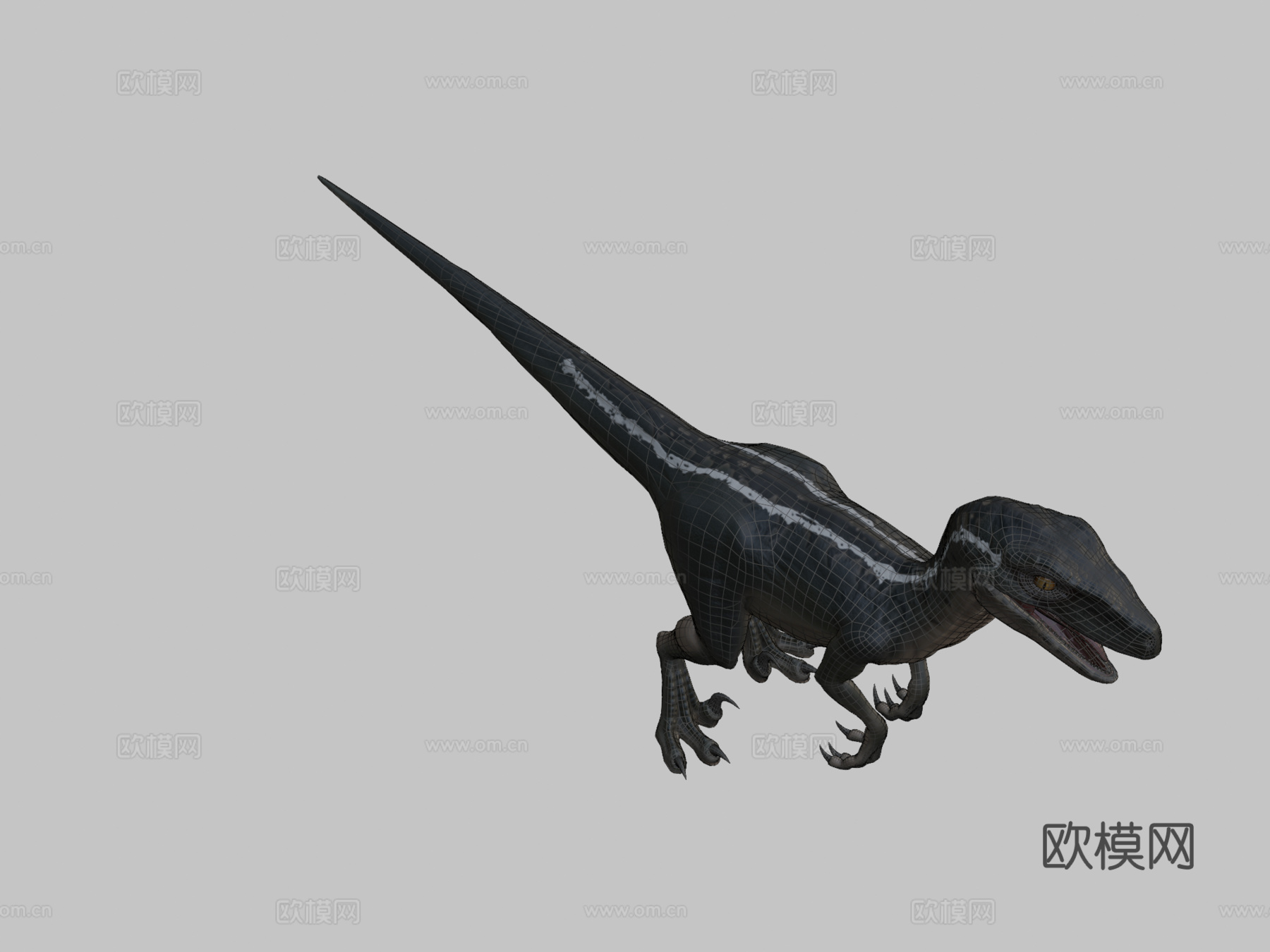 侏罗纪公园迅猛龙3d模型