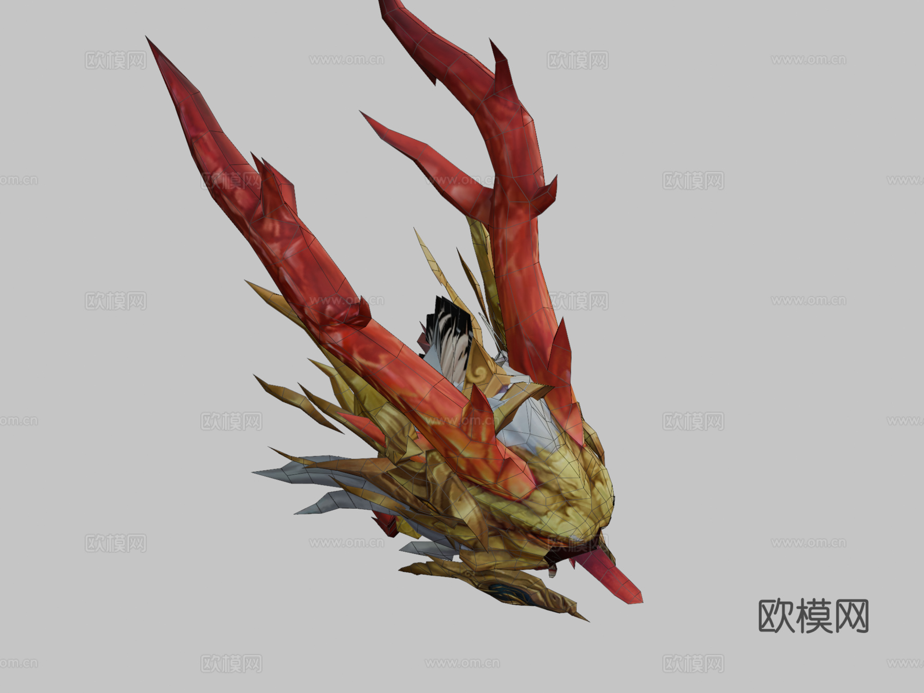 中国龙3d模型