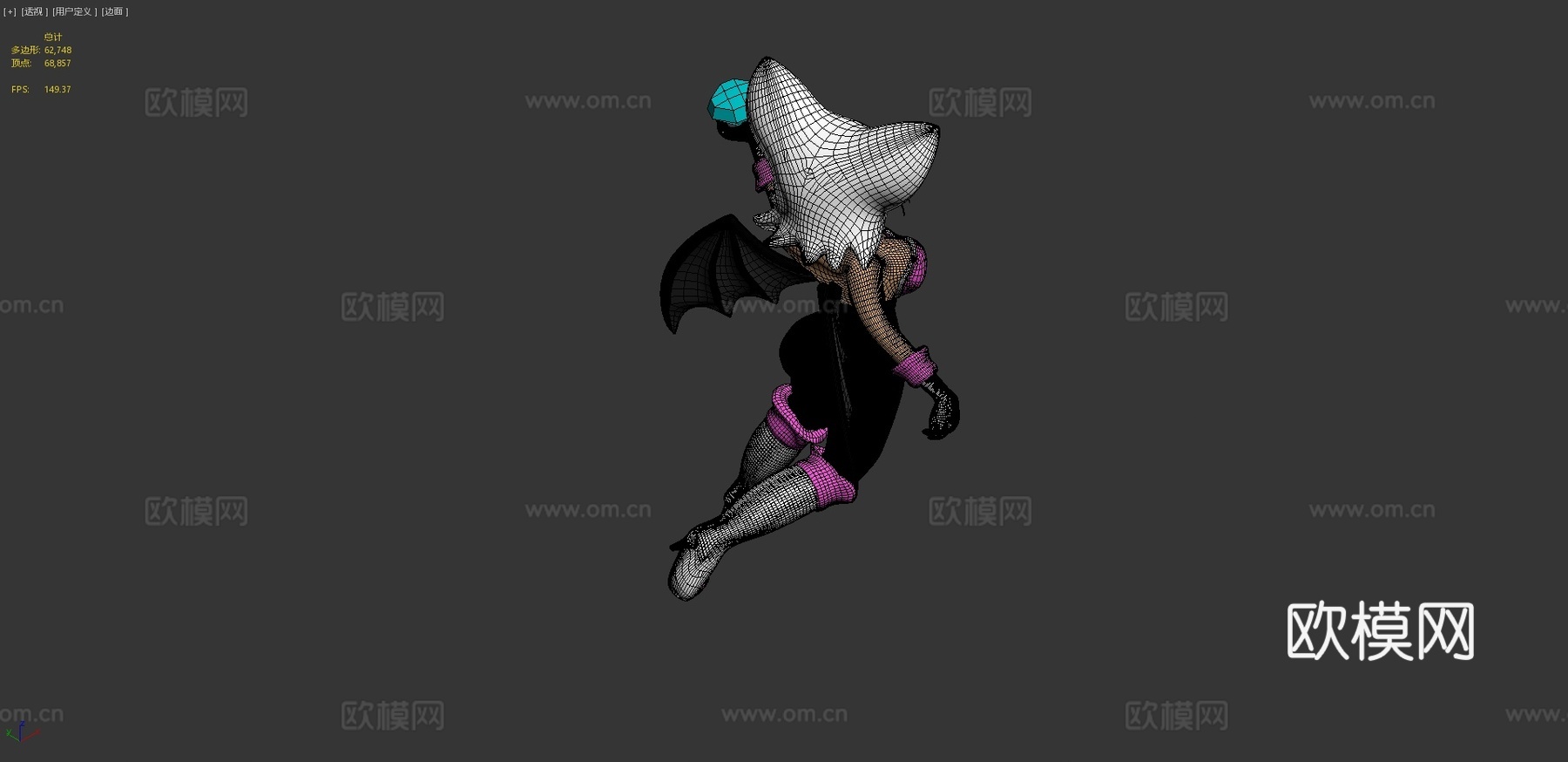 蝙蝠露姬3d模型