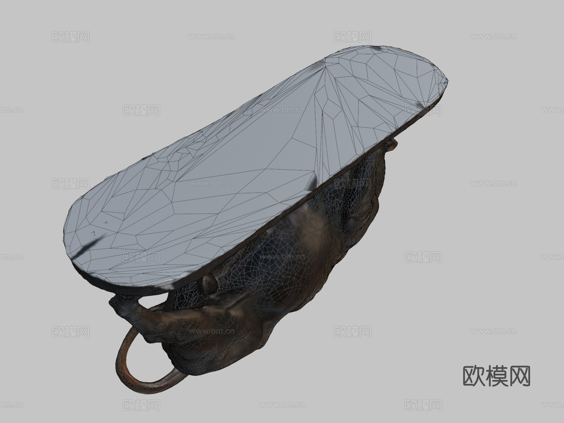 波加与公牛3d模型