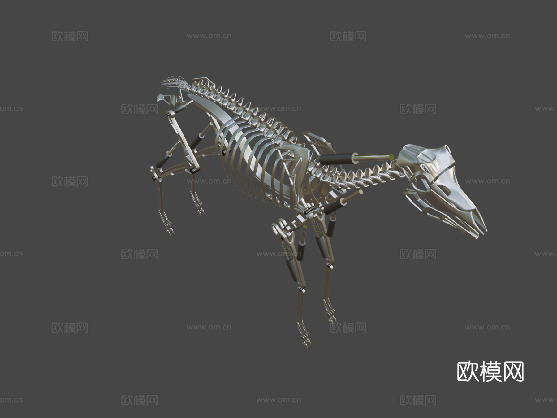 测试-机械鹿3d模型