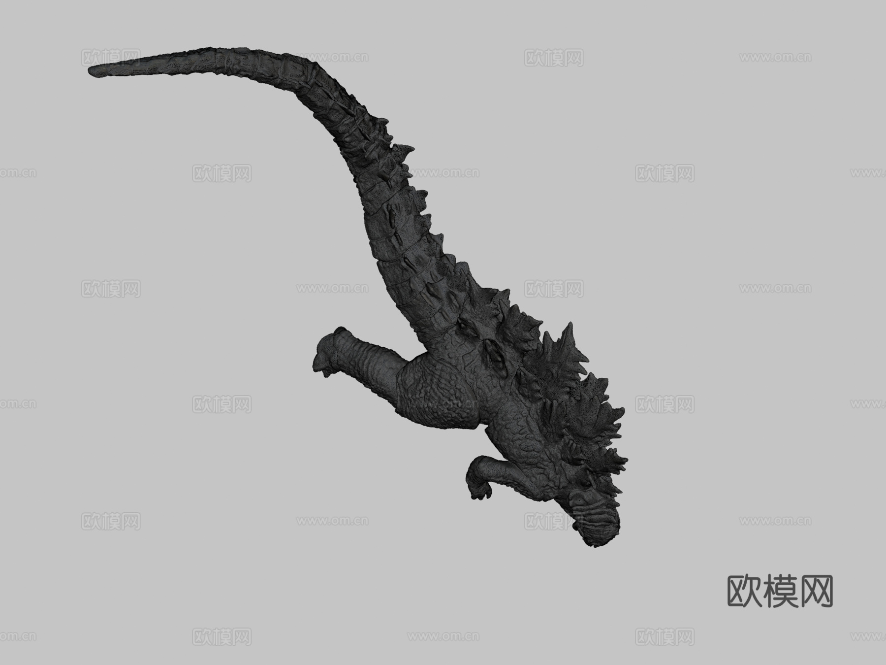 哥斯拉2019雕像3D扫描3d模型
