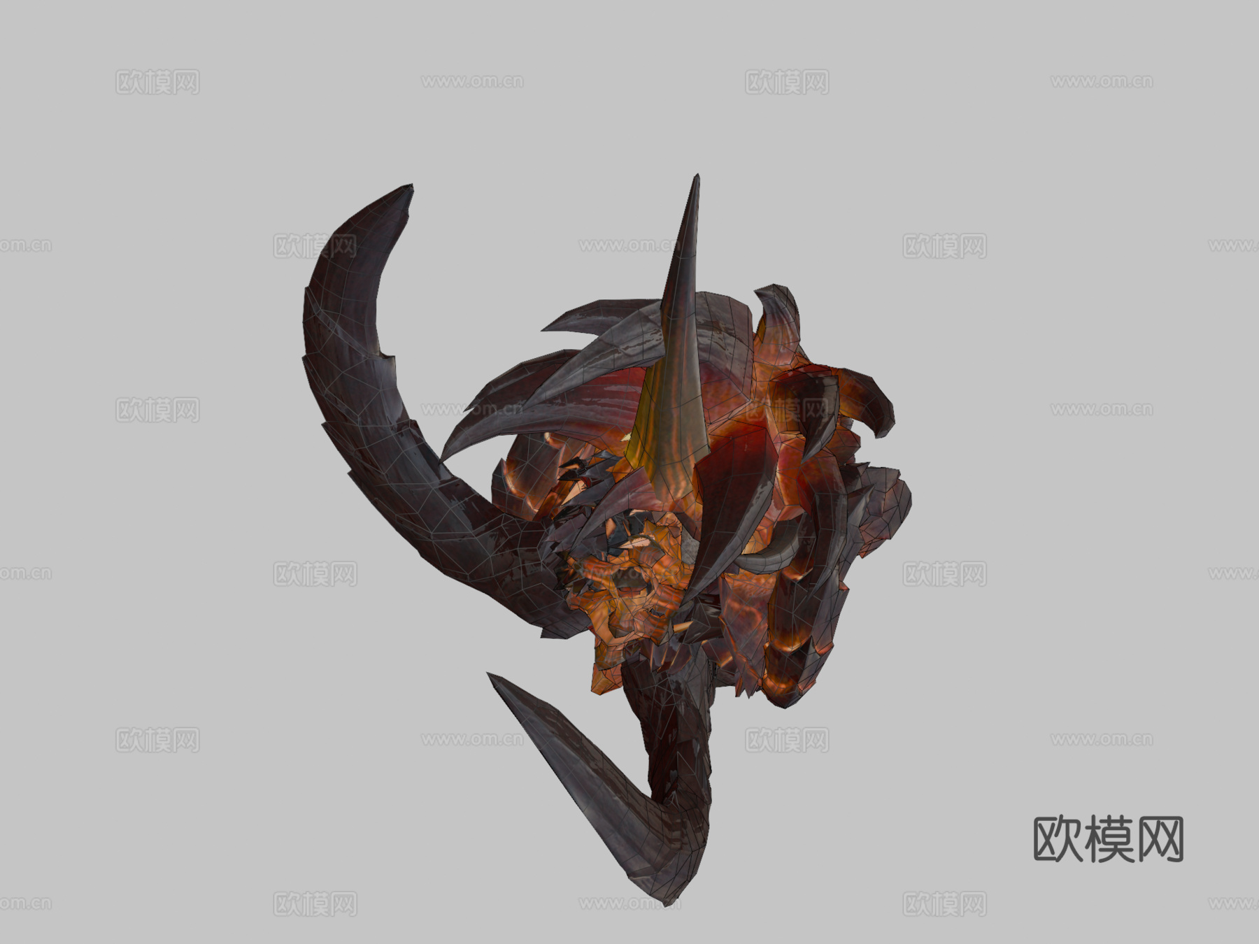 龙攻击动画3d模型