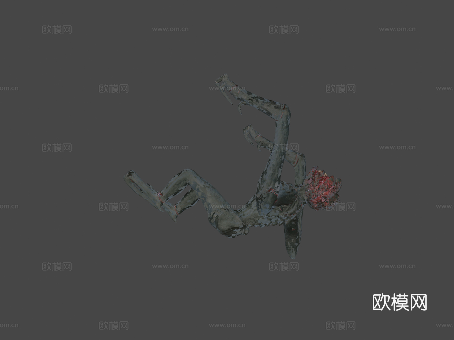 寂静之地2-外星人3d模型