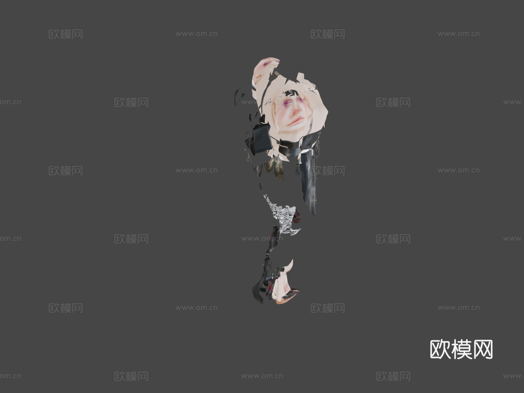狐猫娘-甜美可爱强力角色3d模型