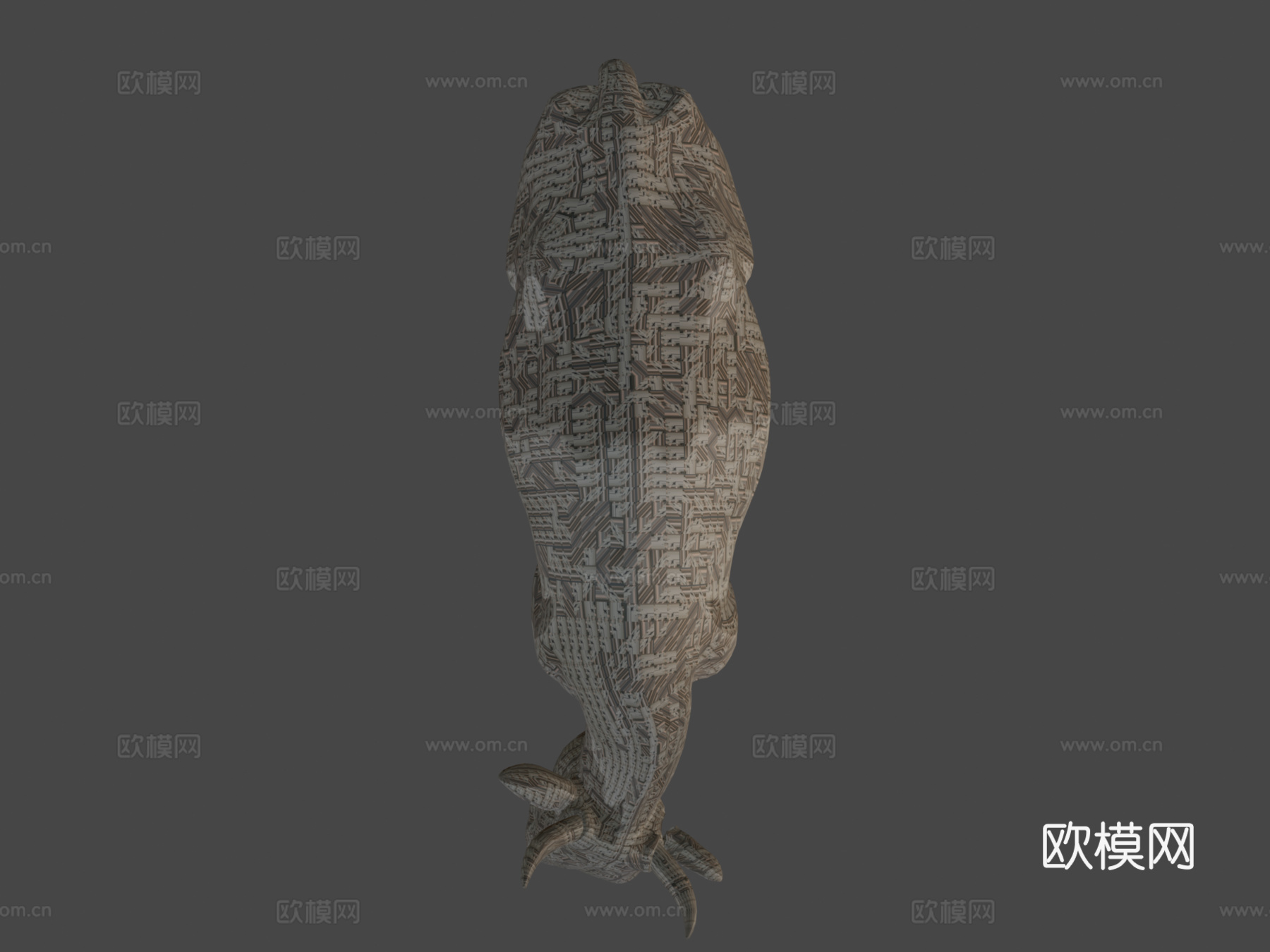 牛骨架测试3d模型