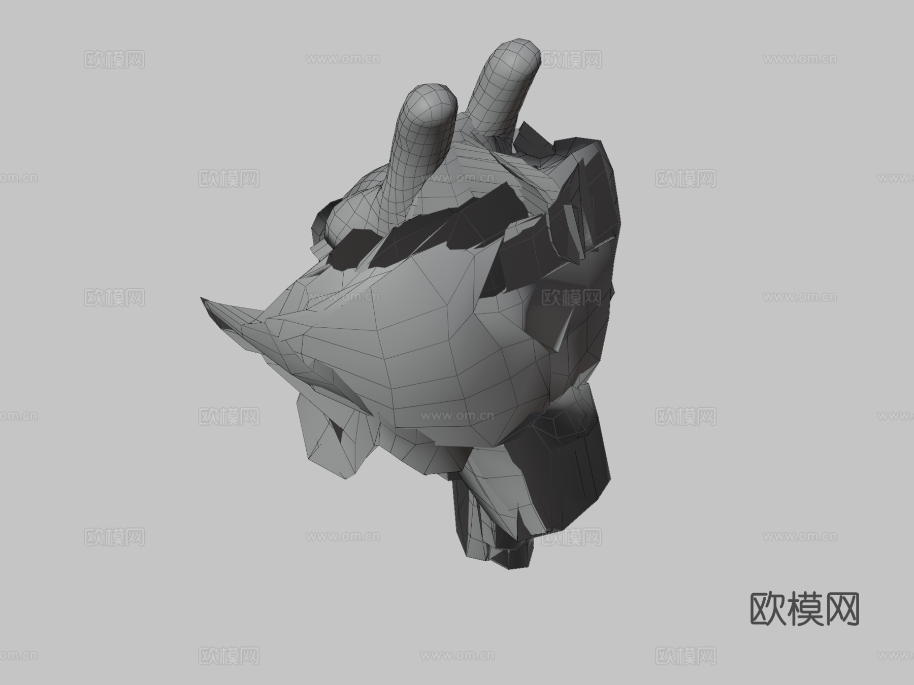 动画长颈鹿3d模型
