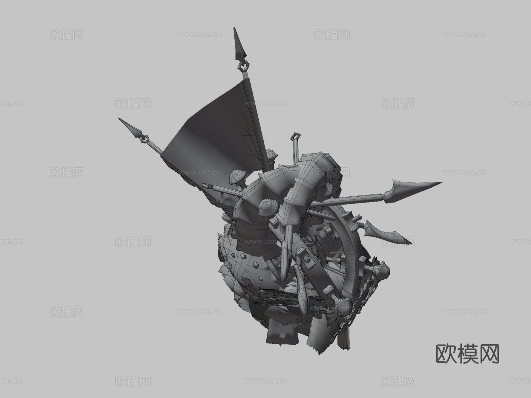 海盗王章鱼3d模型