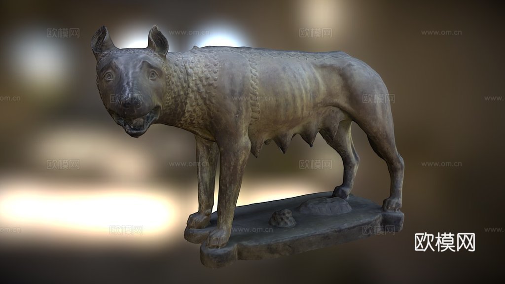 卡比托利欧母狼3d模型