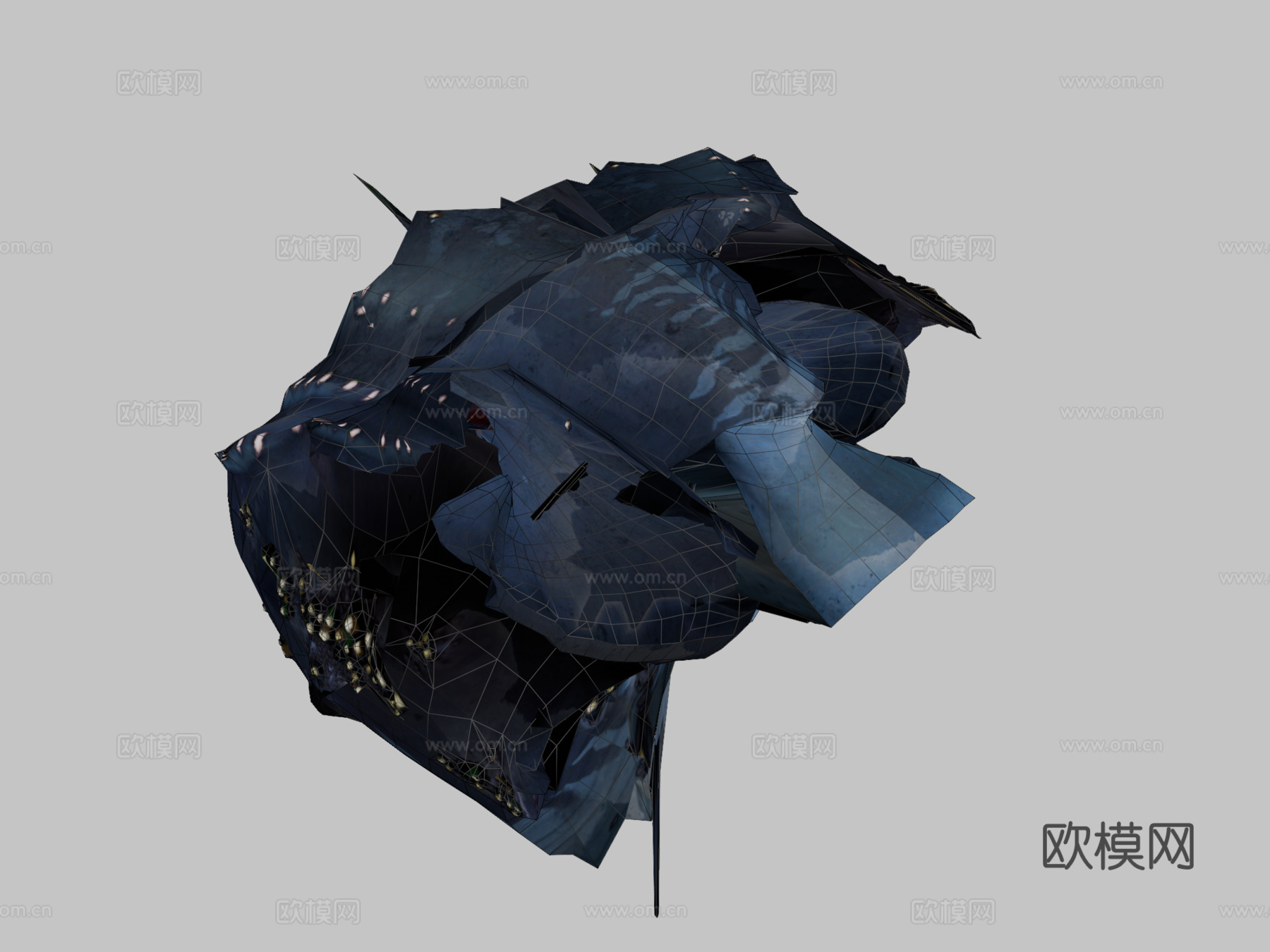 发光鲸鱼3d模型