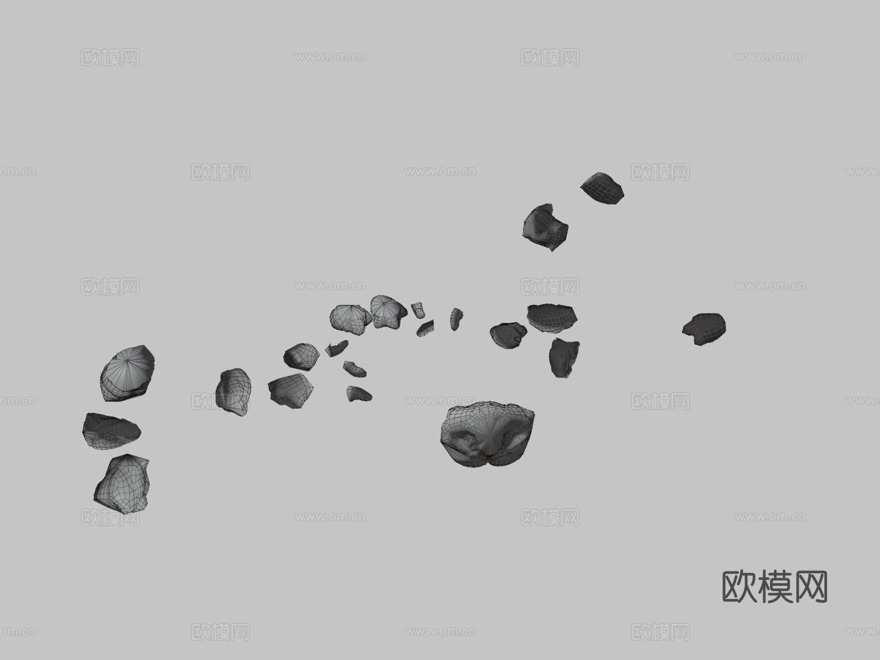 魔像分裂动画3d模型