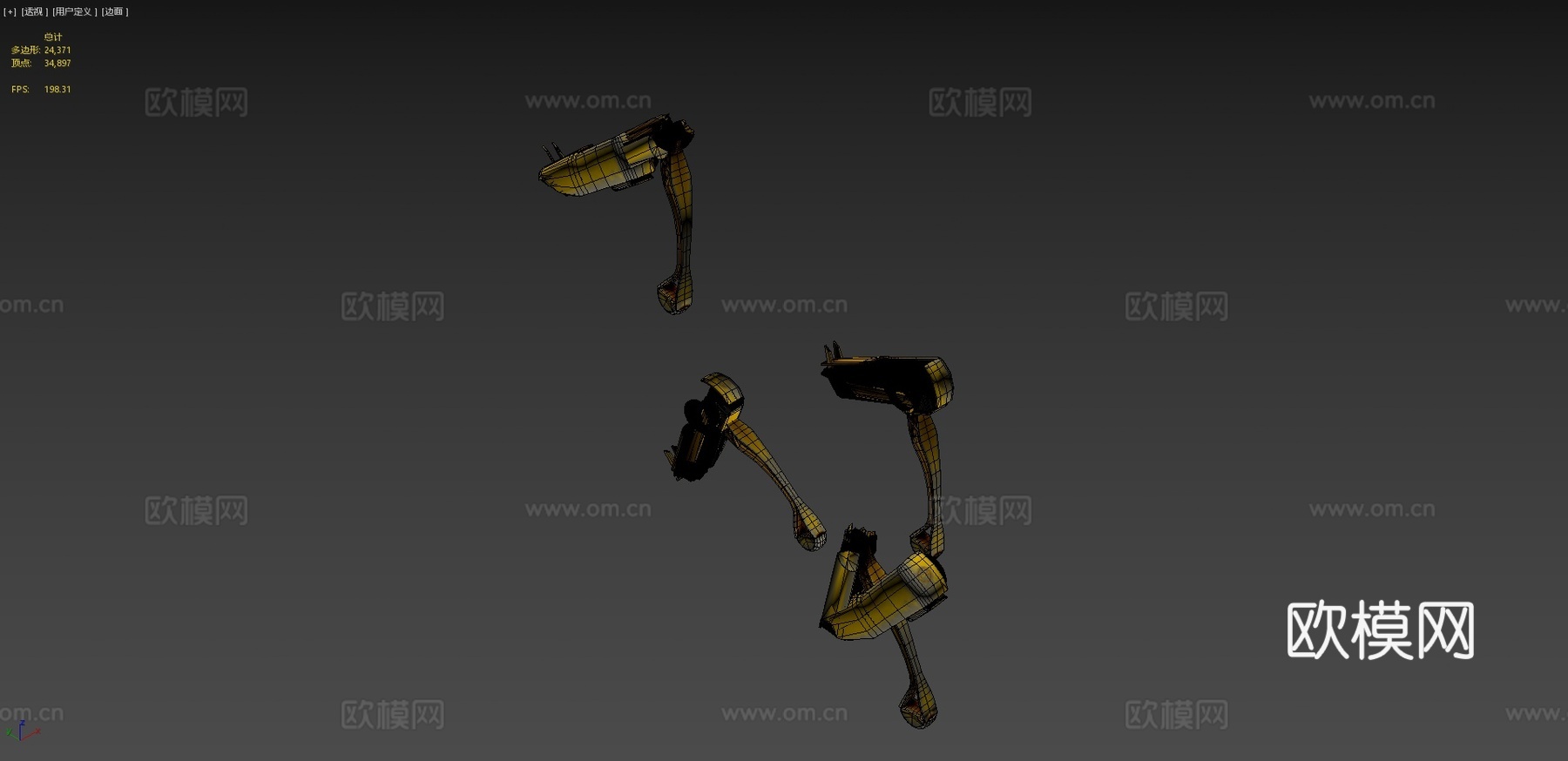 机器狗[4K绑定资源]3d模型