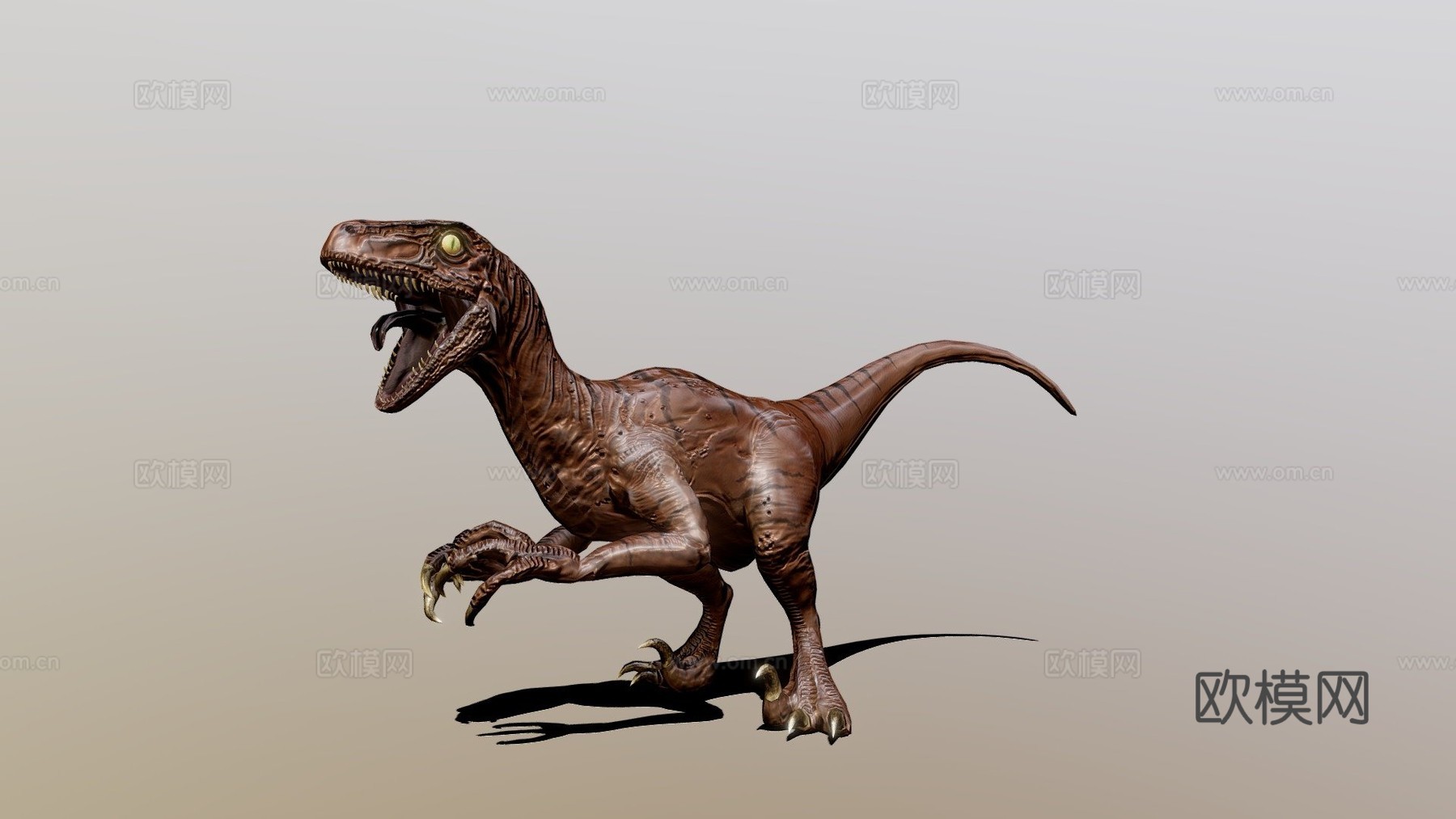 迅猛龙3d模型