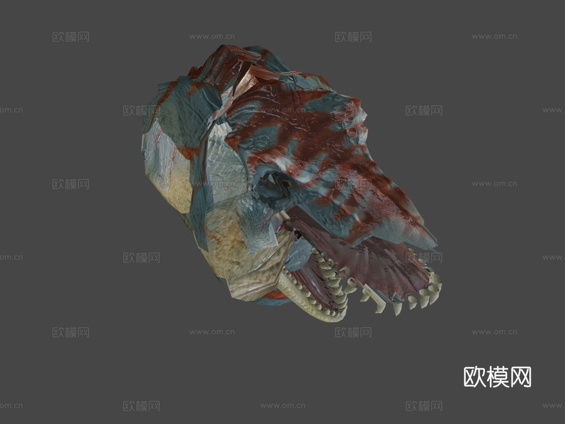 动画3D暴龙恐龙循环3d模型