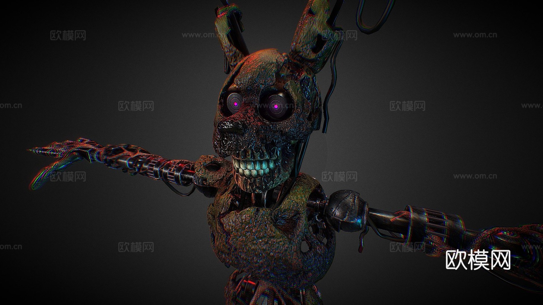 FNAF-安全漏洞-烧焦陷阱3d模型