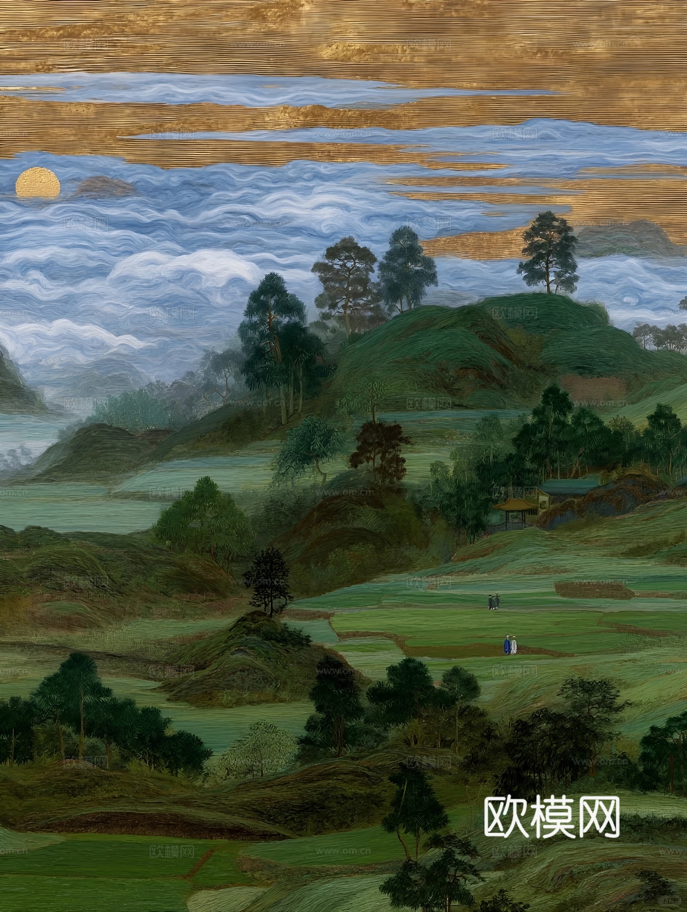 景观艺术画芯