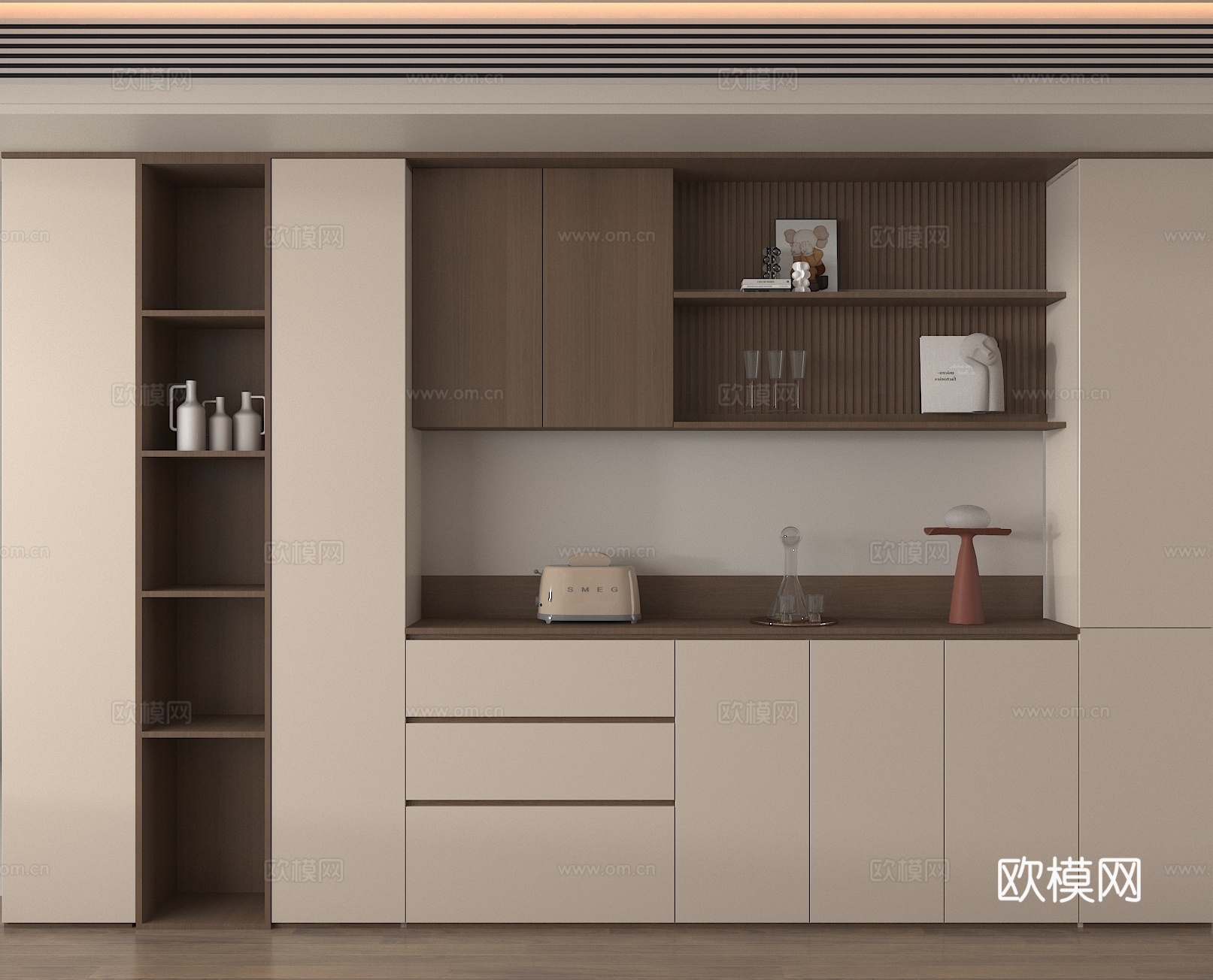 餐边柜 置物柜3d模型