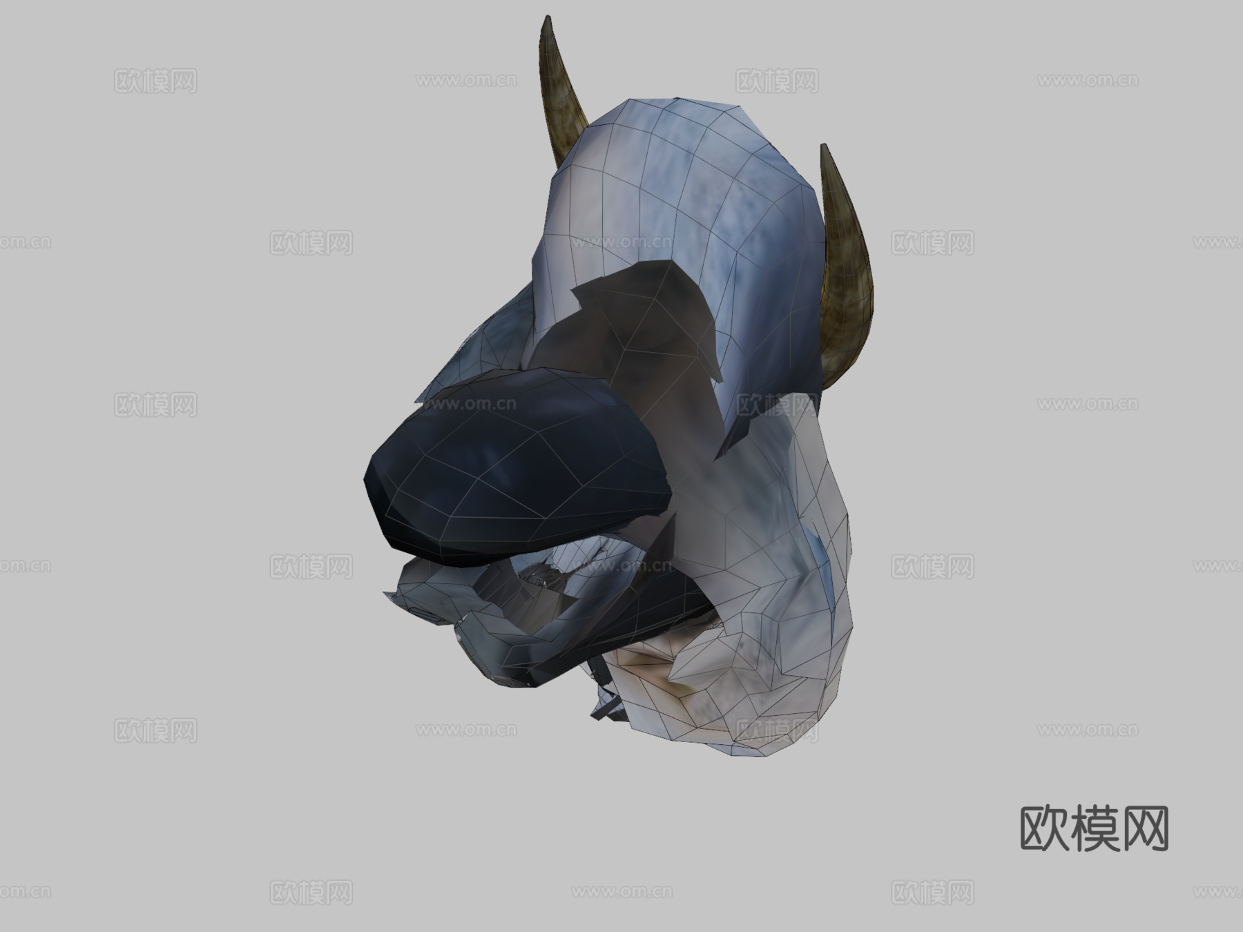 公牛3d模型