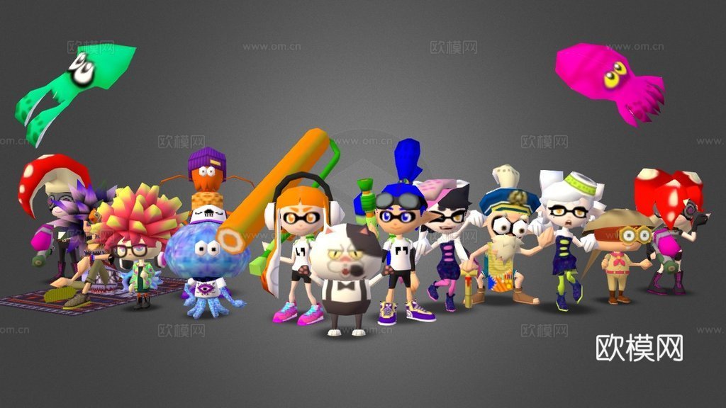 喷射战士64角色3d模型