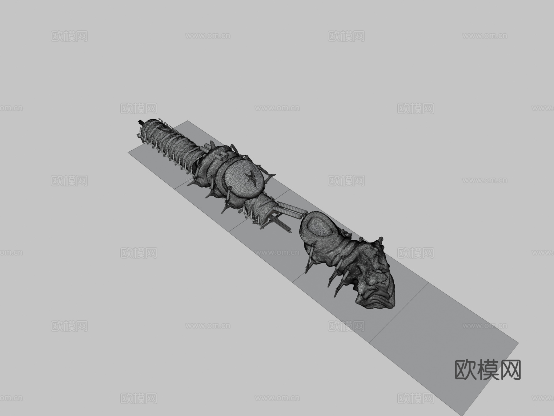 机械毛毛虫3d模型