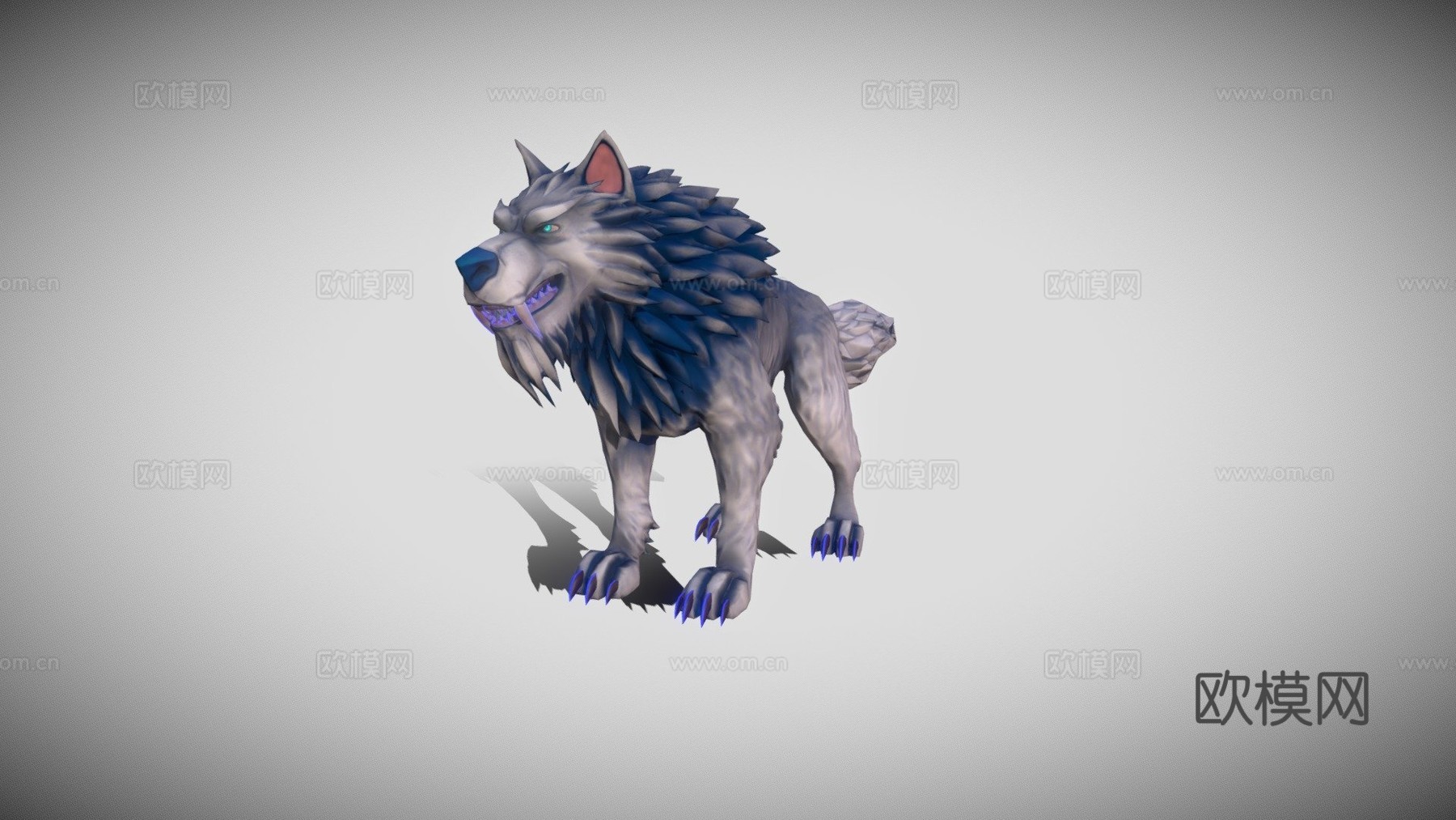 魔法狼3d模型