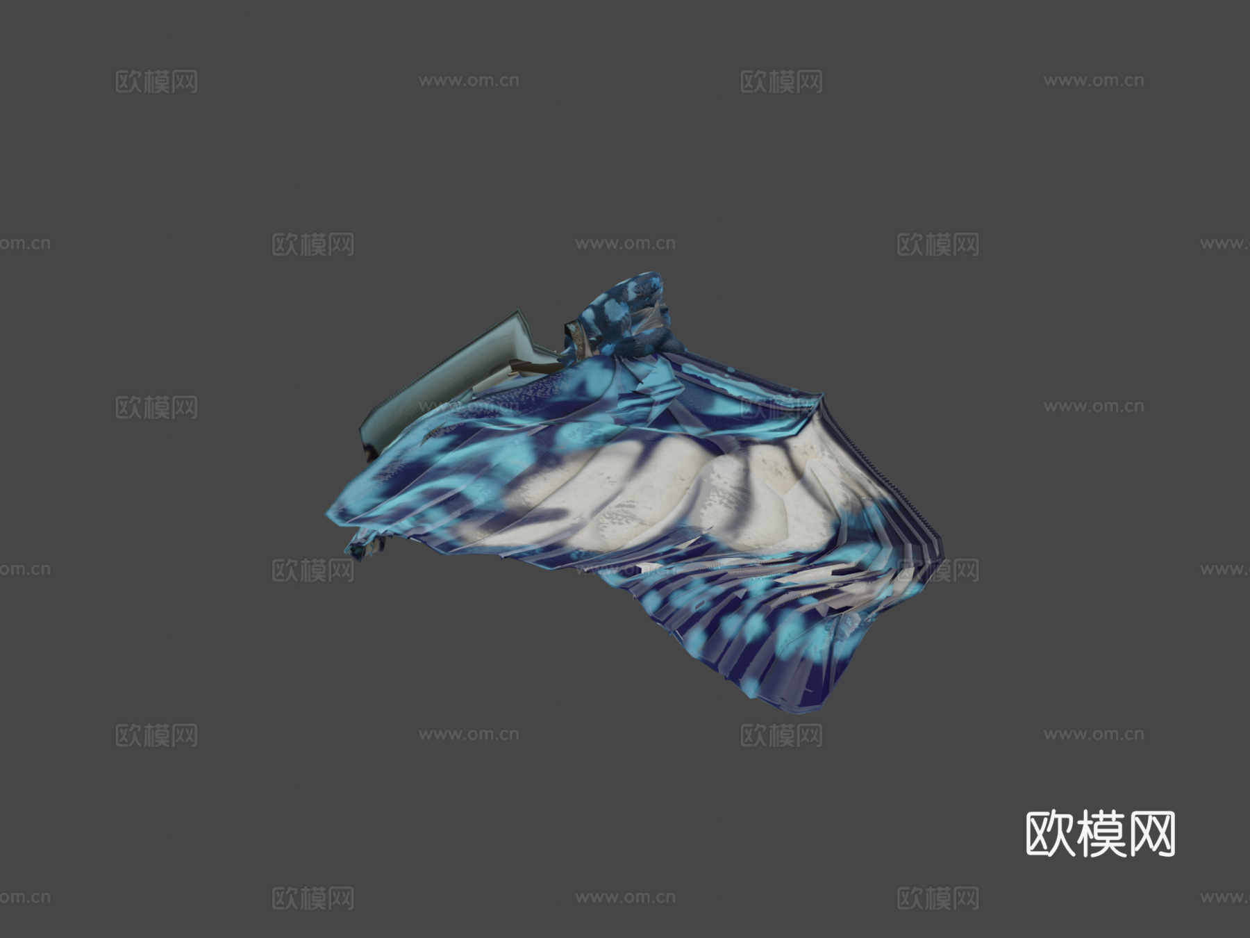 蓝蝴蝶饼干3d模型