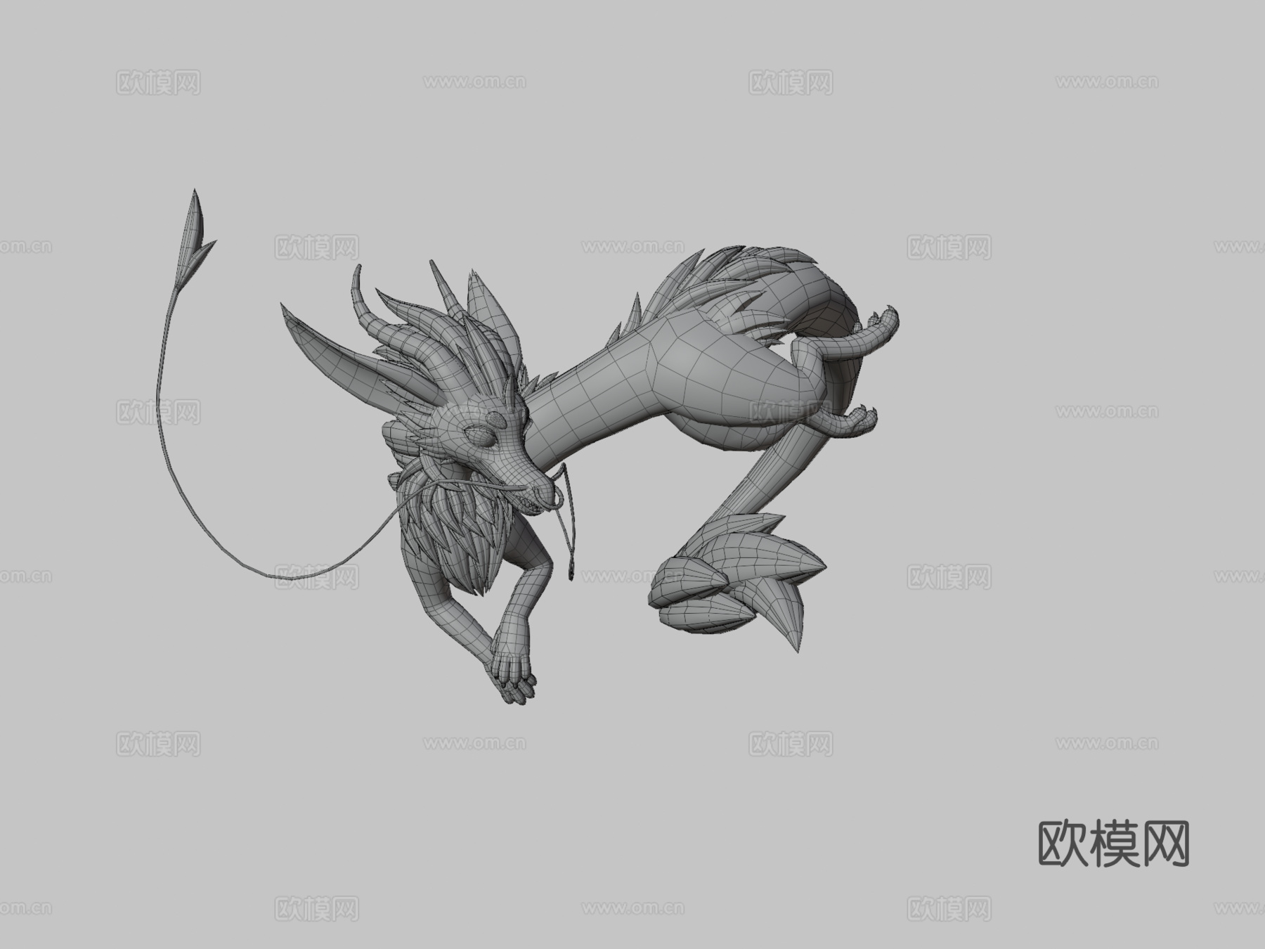 龙形VRChat傀儡虚拟形象3d模型