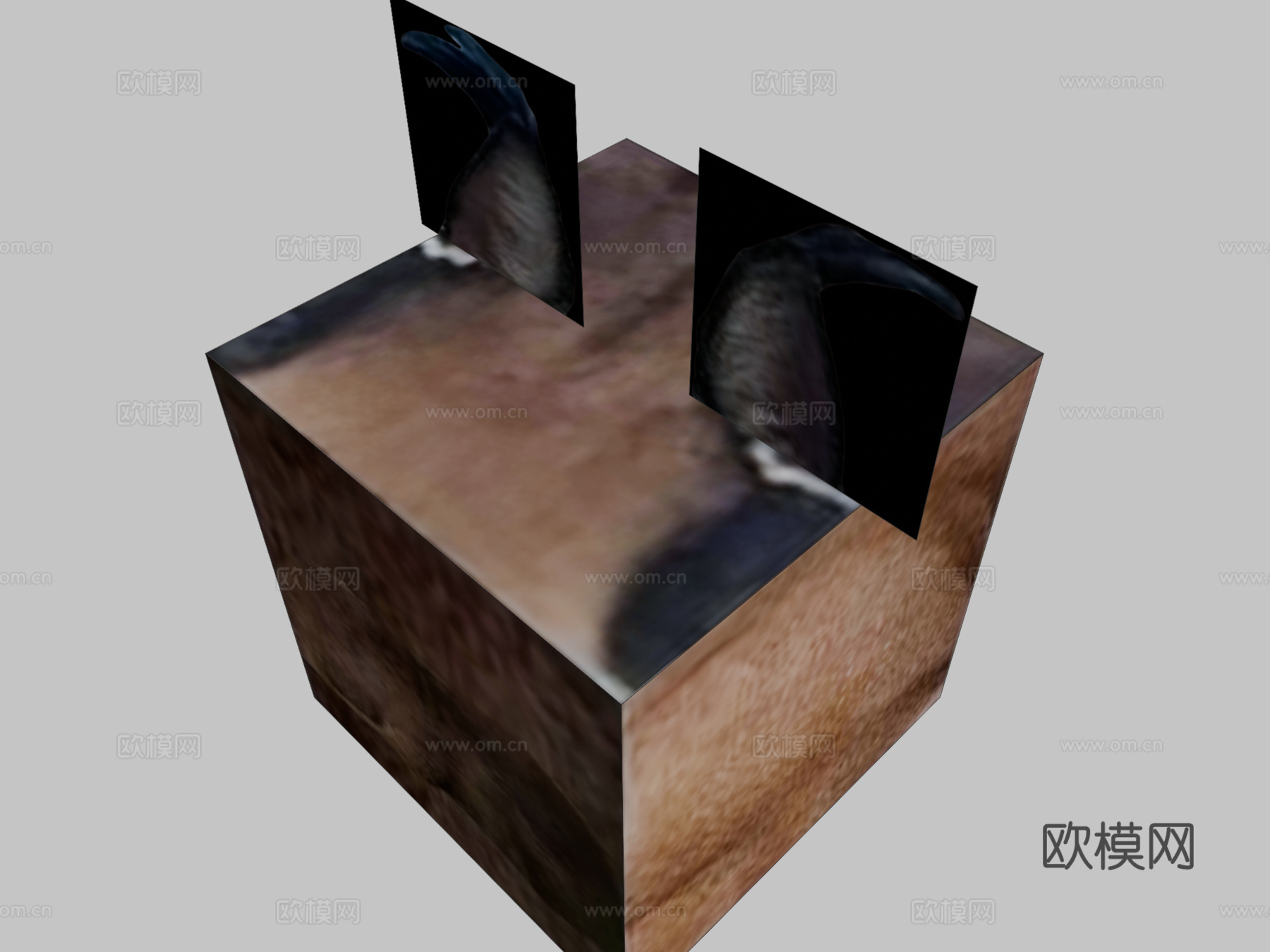 方块弗洛帕3d模型