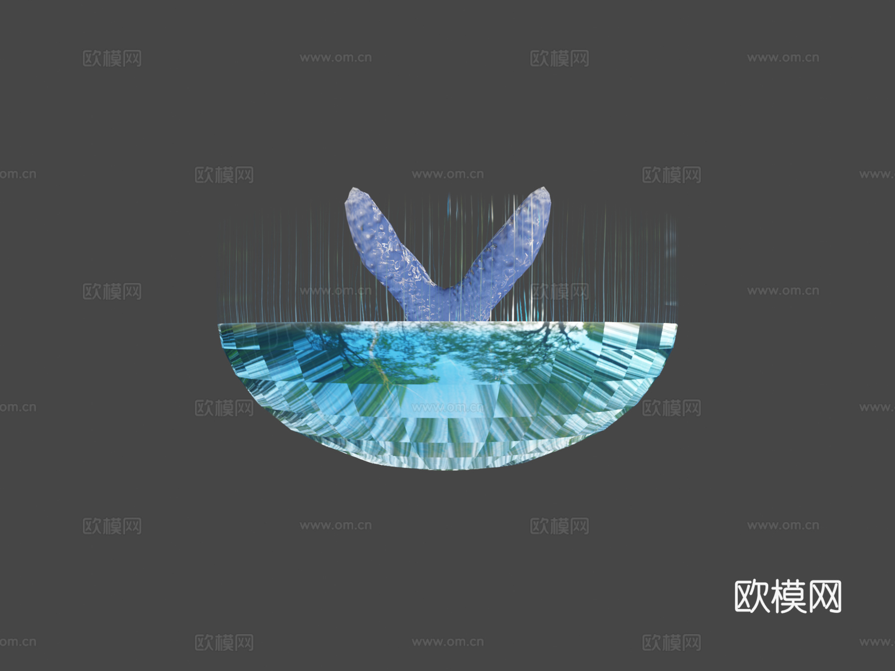 月亮水母动画3d模型