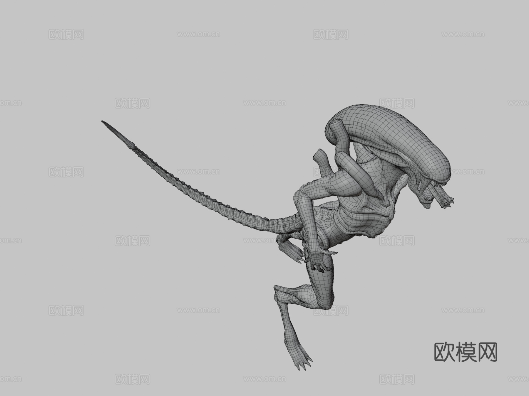 外星人模型3d模型