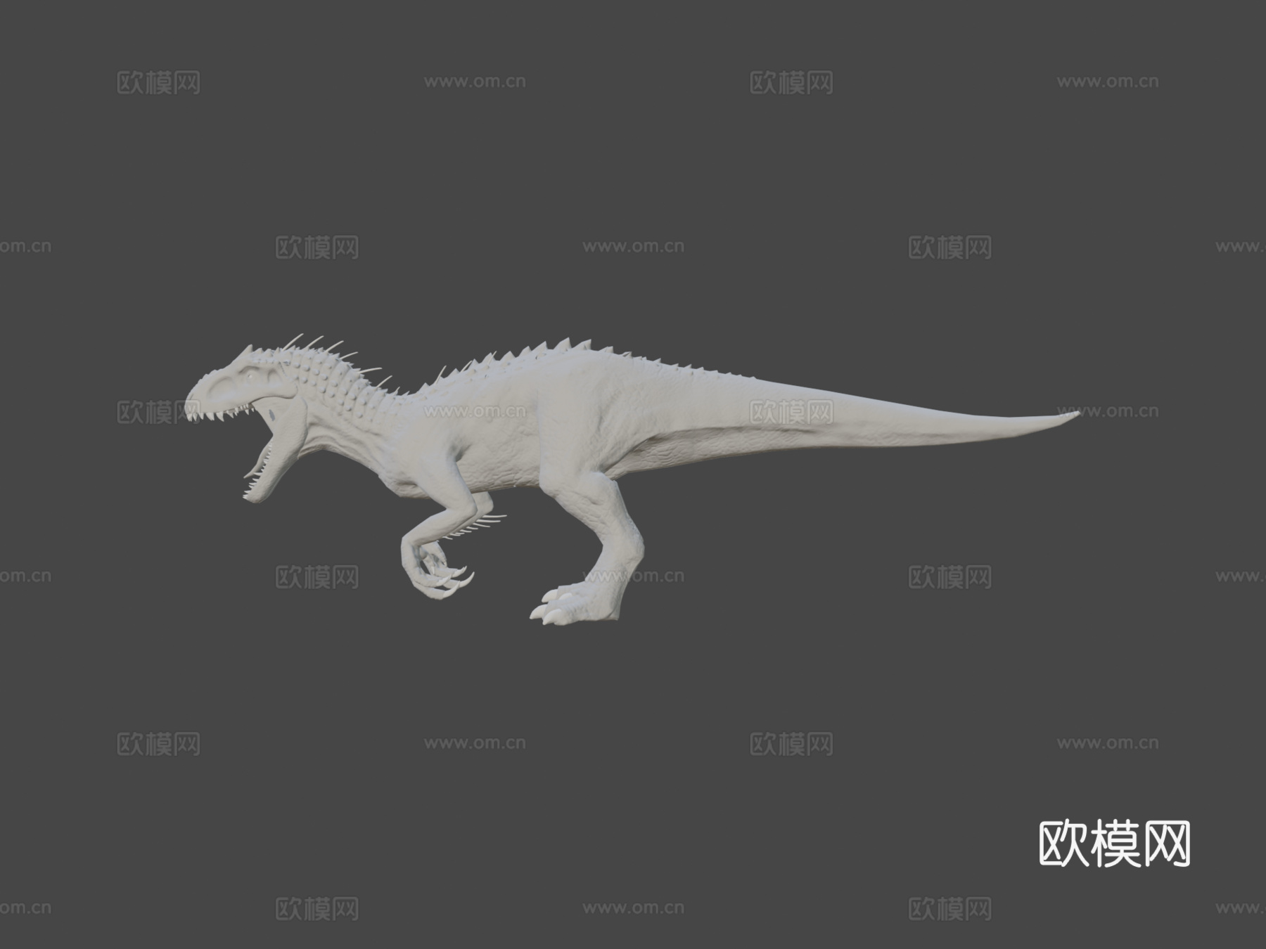 侏罗纪世界混种霸王龙低多边形测试3d模型