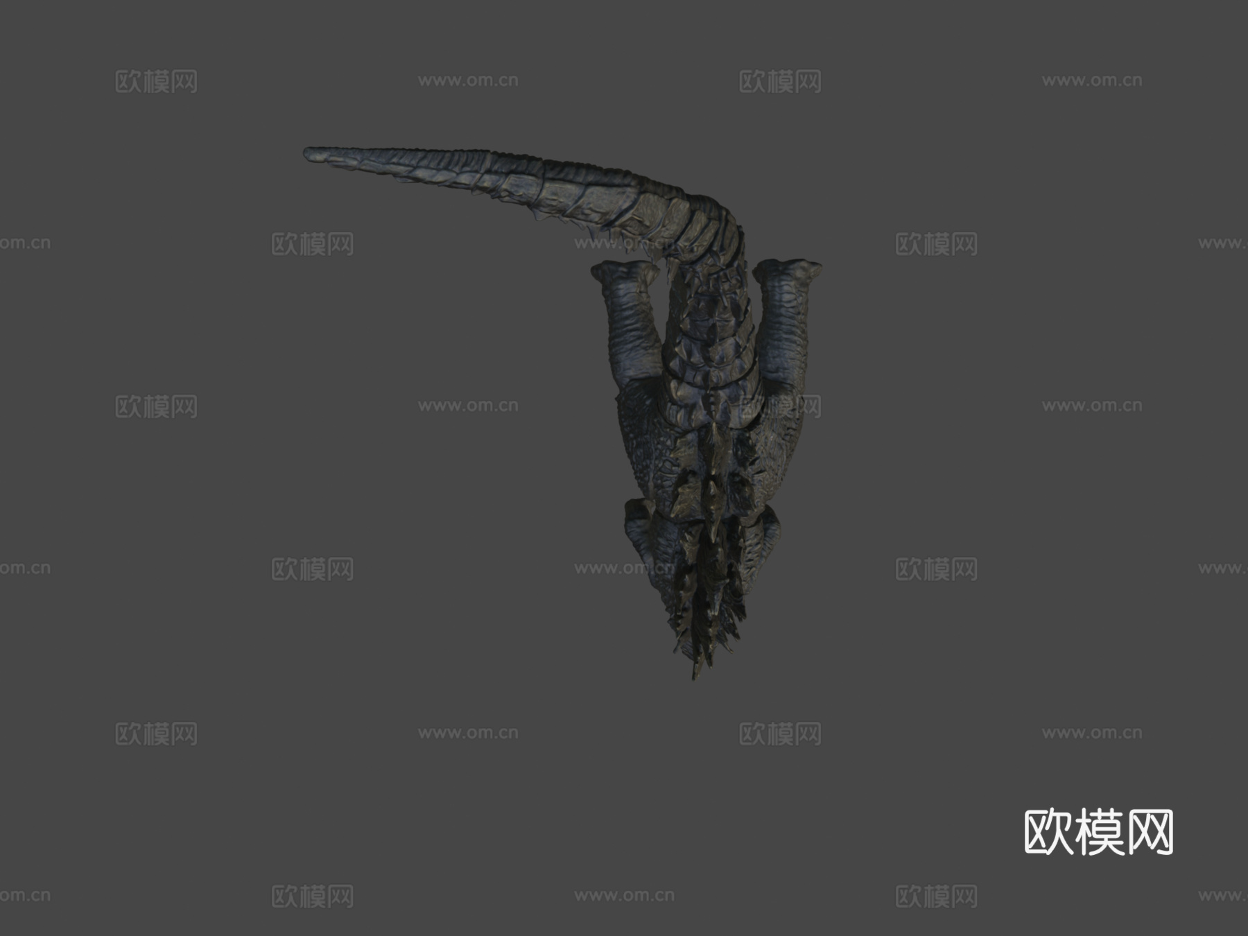 哥斯拉2019雕像3D扫描3d模型
