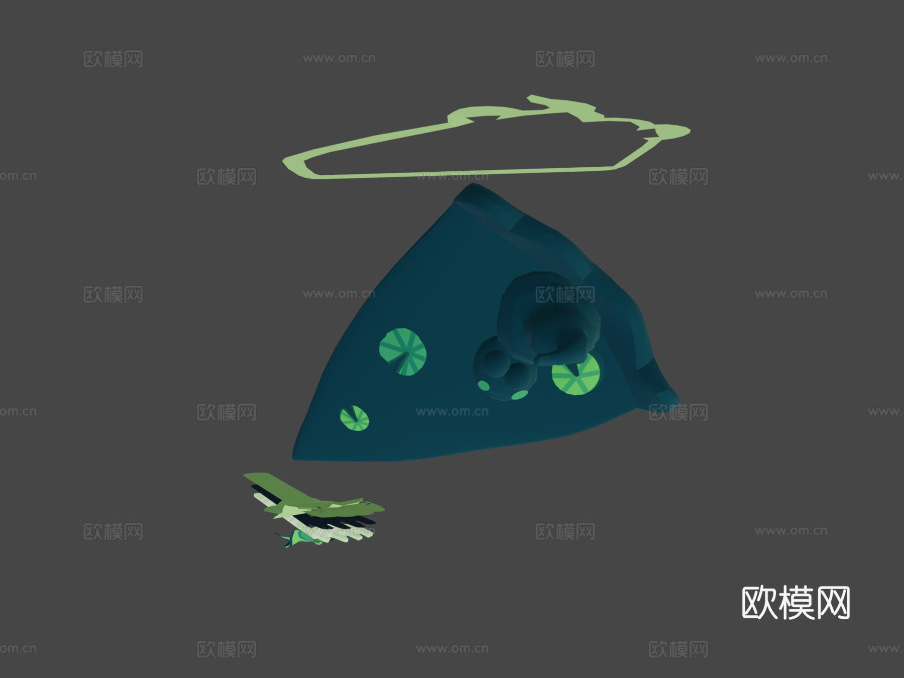 青蛙派!!柠檬涂鸦作品3d模型