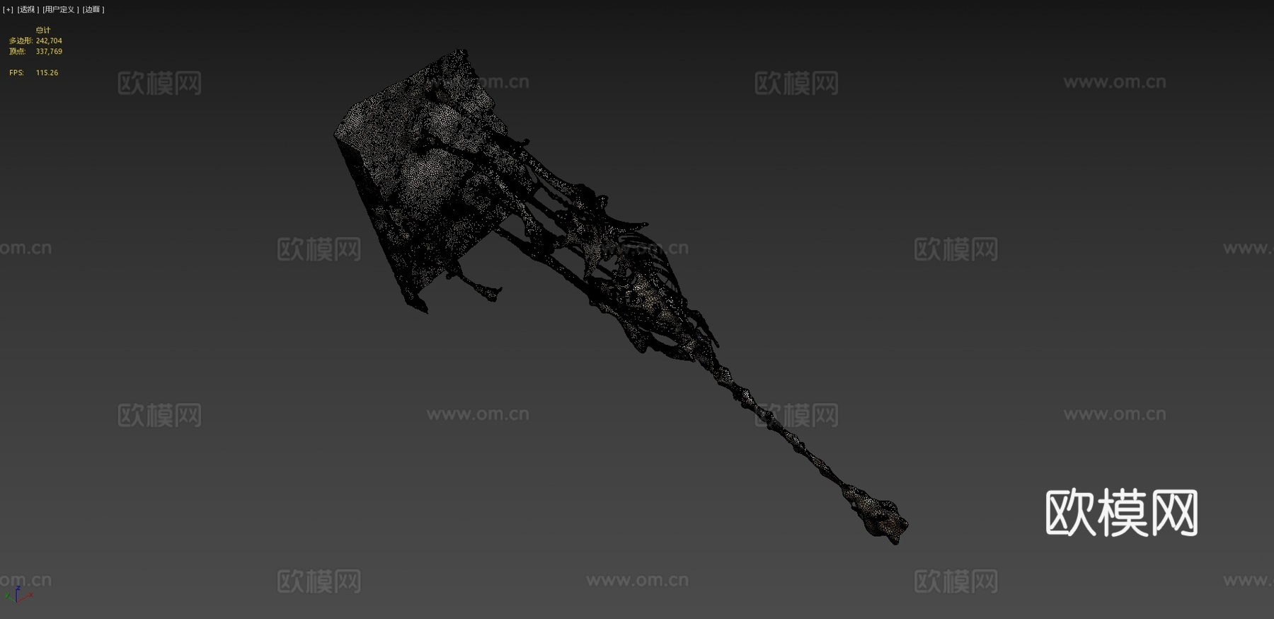 长颈鹿骨架3d模型