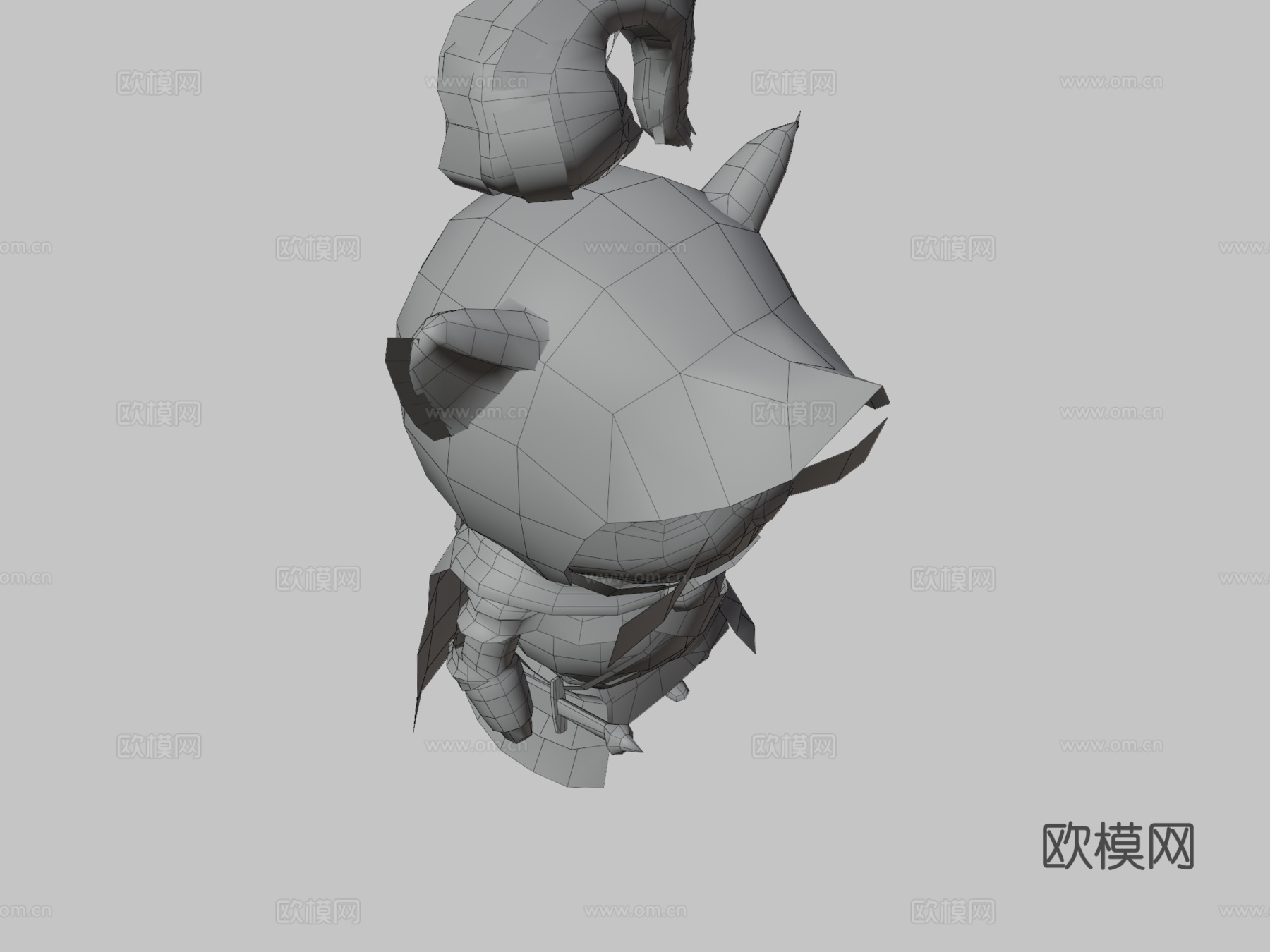 骑士猫3d模型