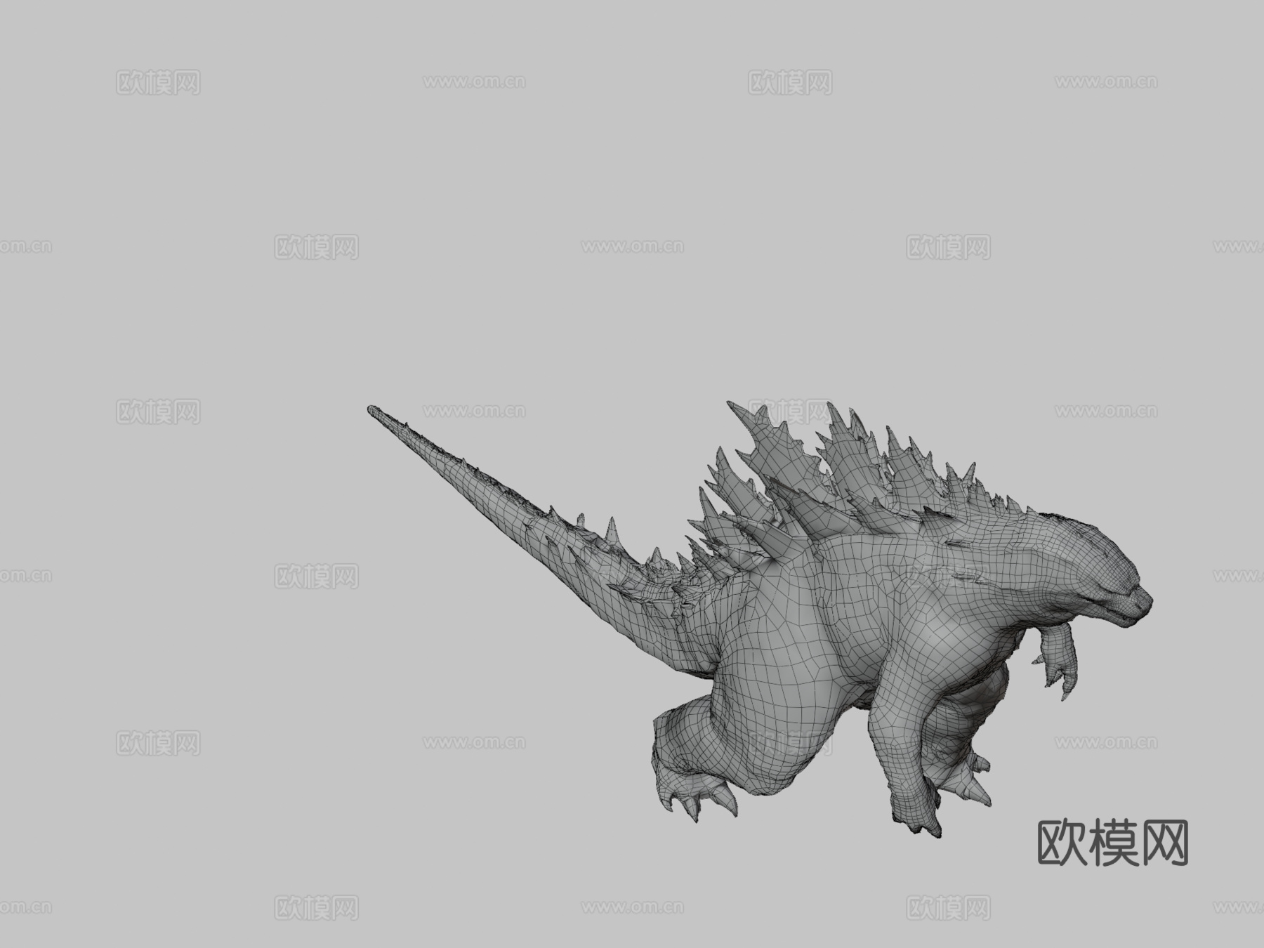 哥斯拉首次行走动画3d模型