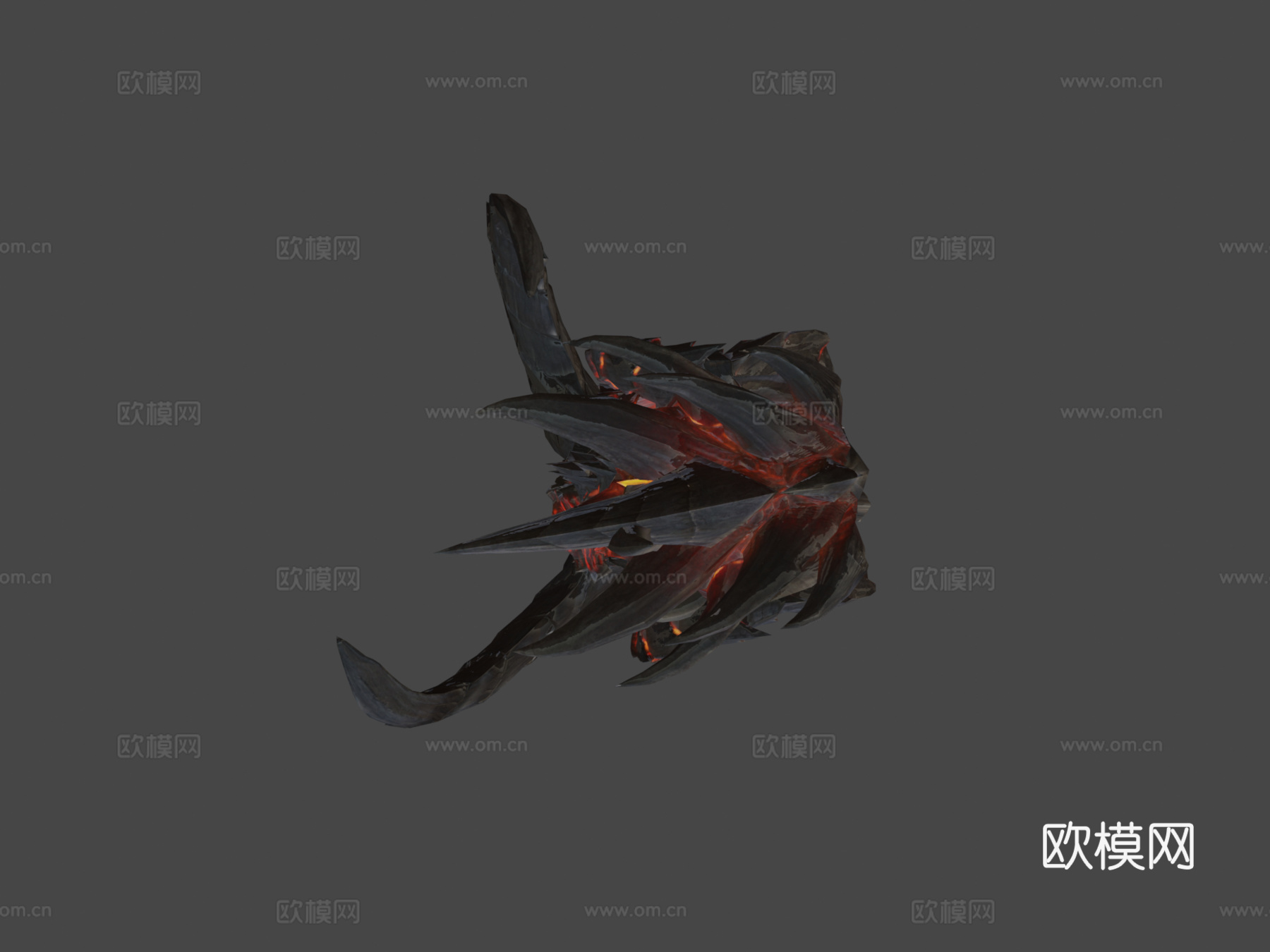 龙攻击动画3d模型