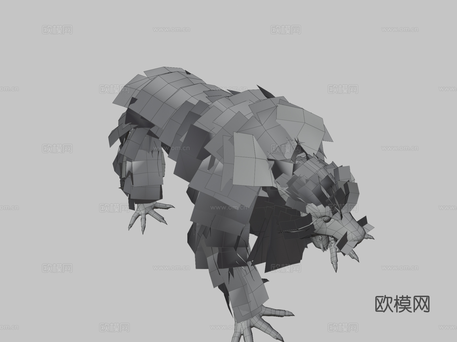 AWIL狼人3d模型