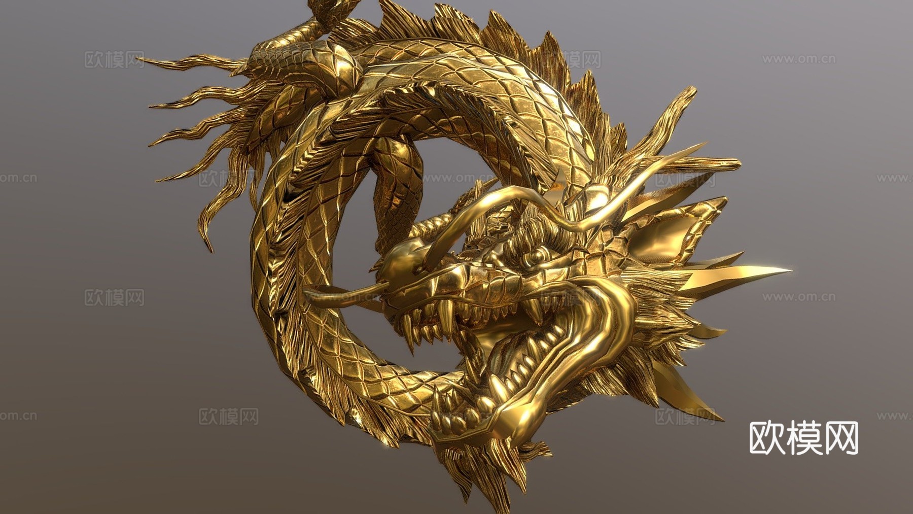 低多边形绑定龙3d模型