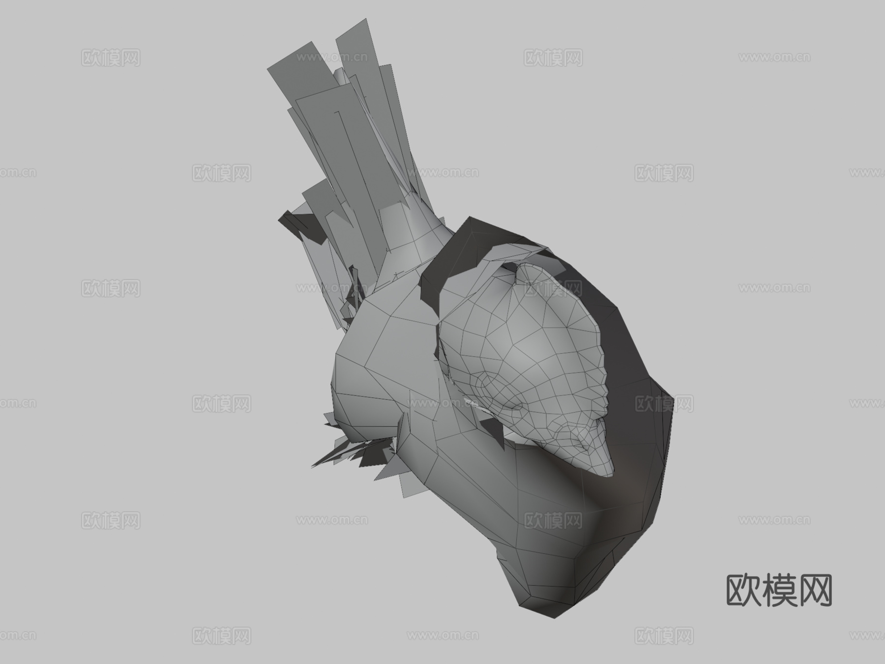 鸡3d模型