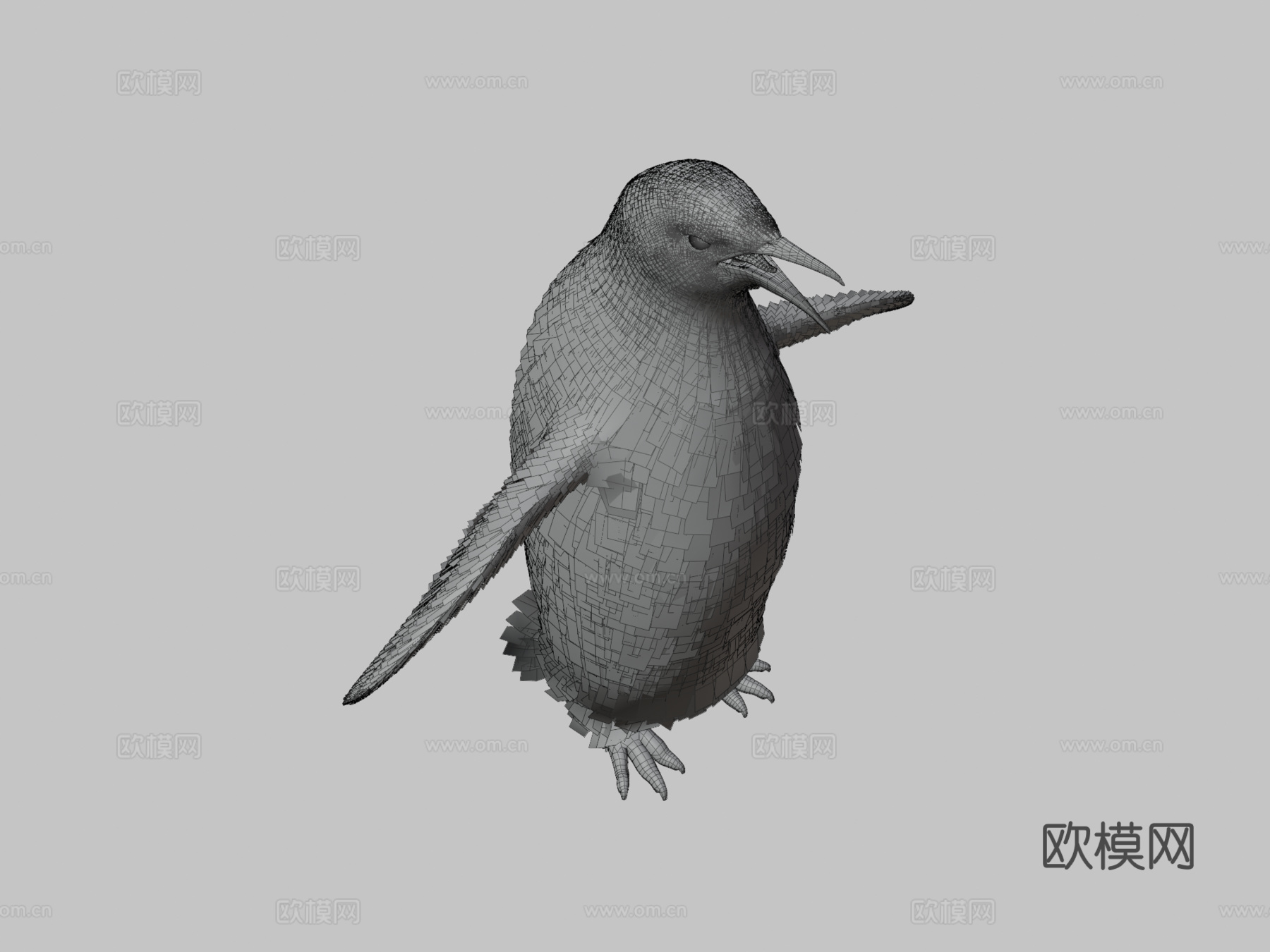 帝企鹅3d模型