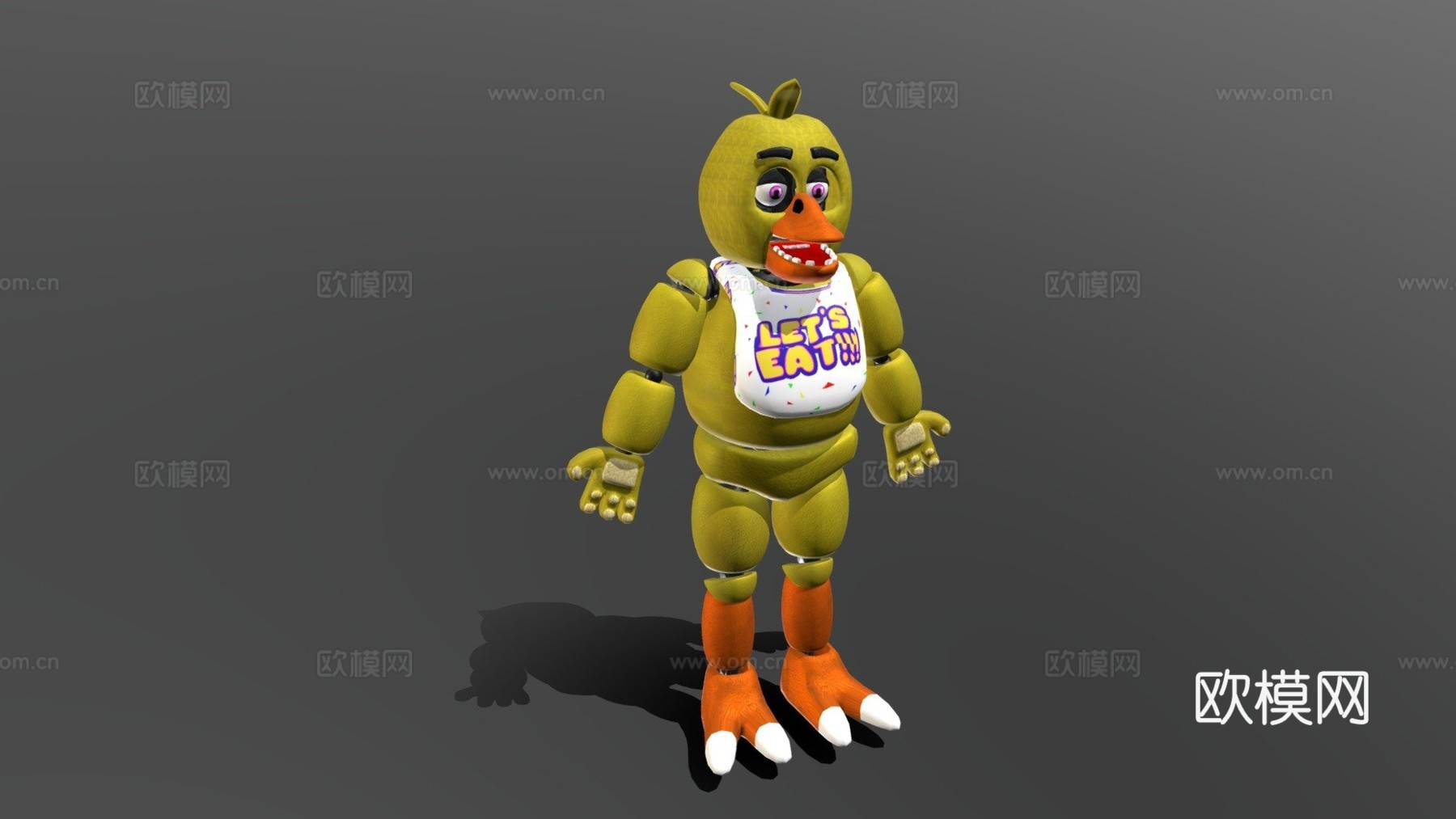 初版奇卡模型3d模型