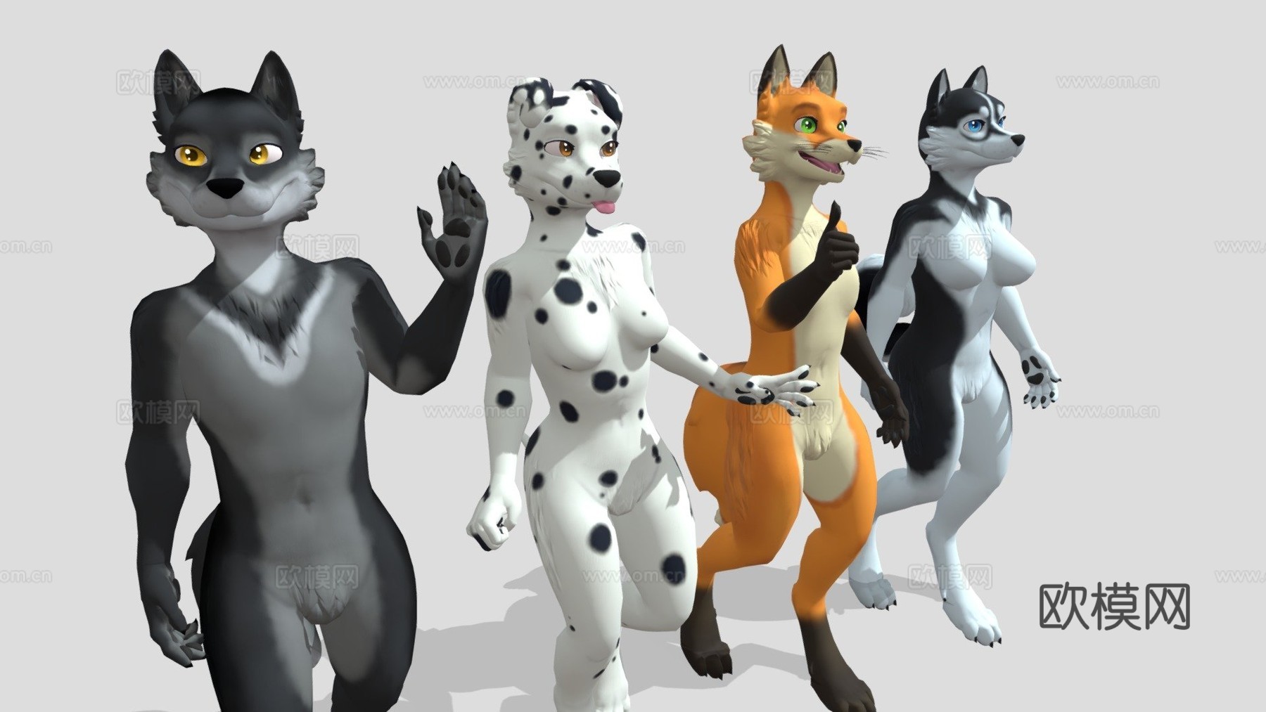 库达的犬齿-VRChat模型3d模型
